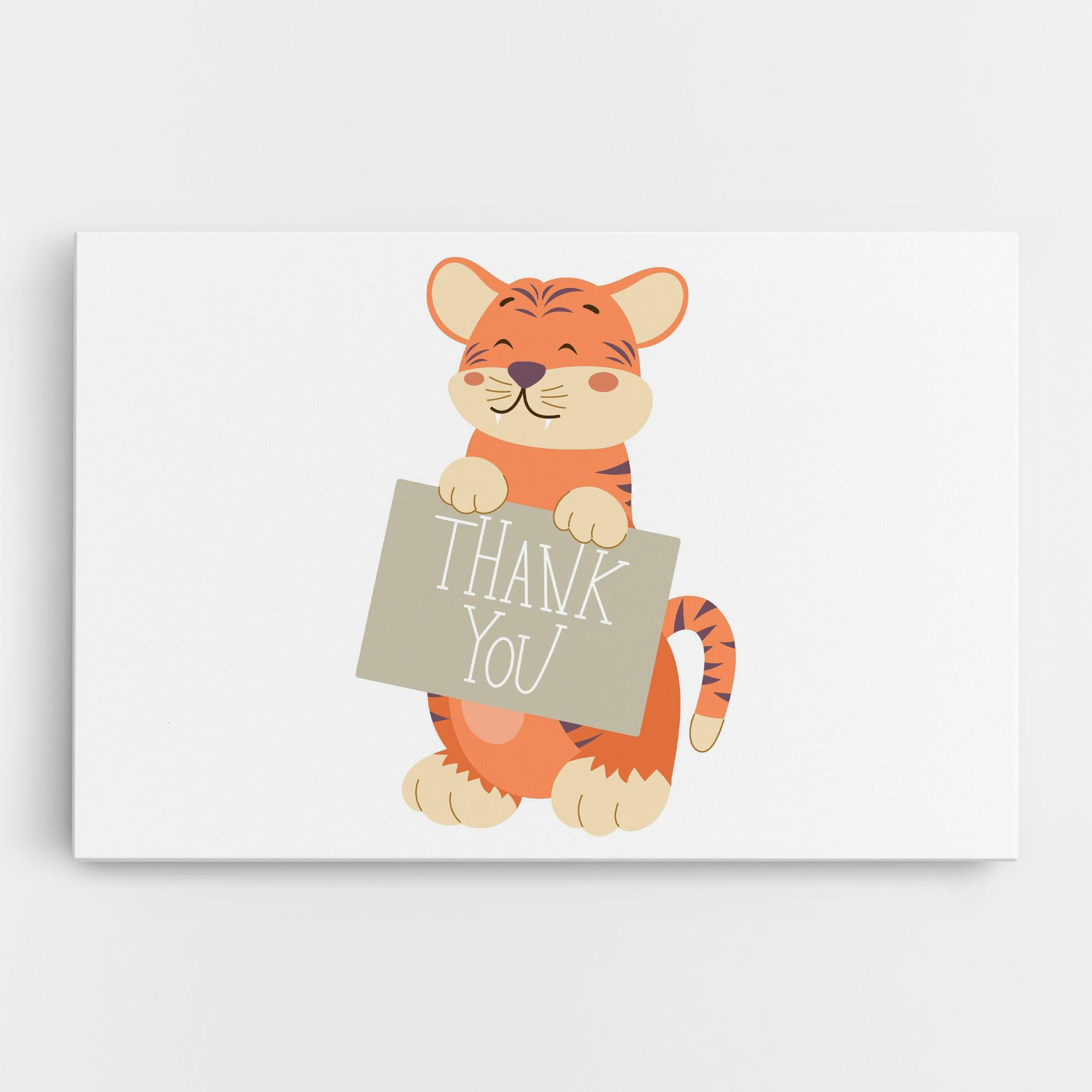 Картина на платно Tiger Thank U mockup 0