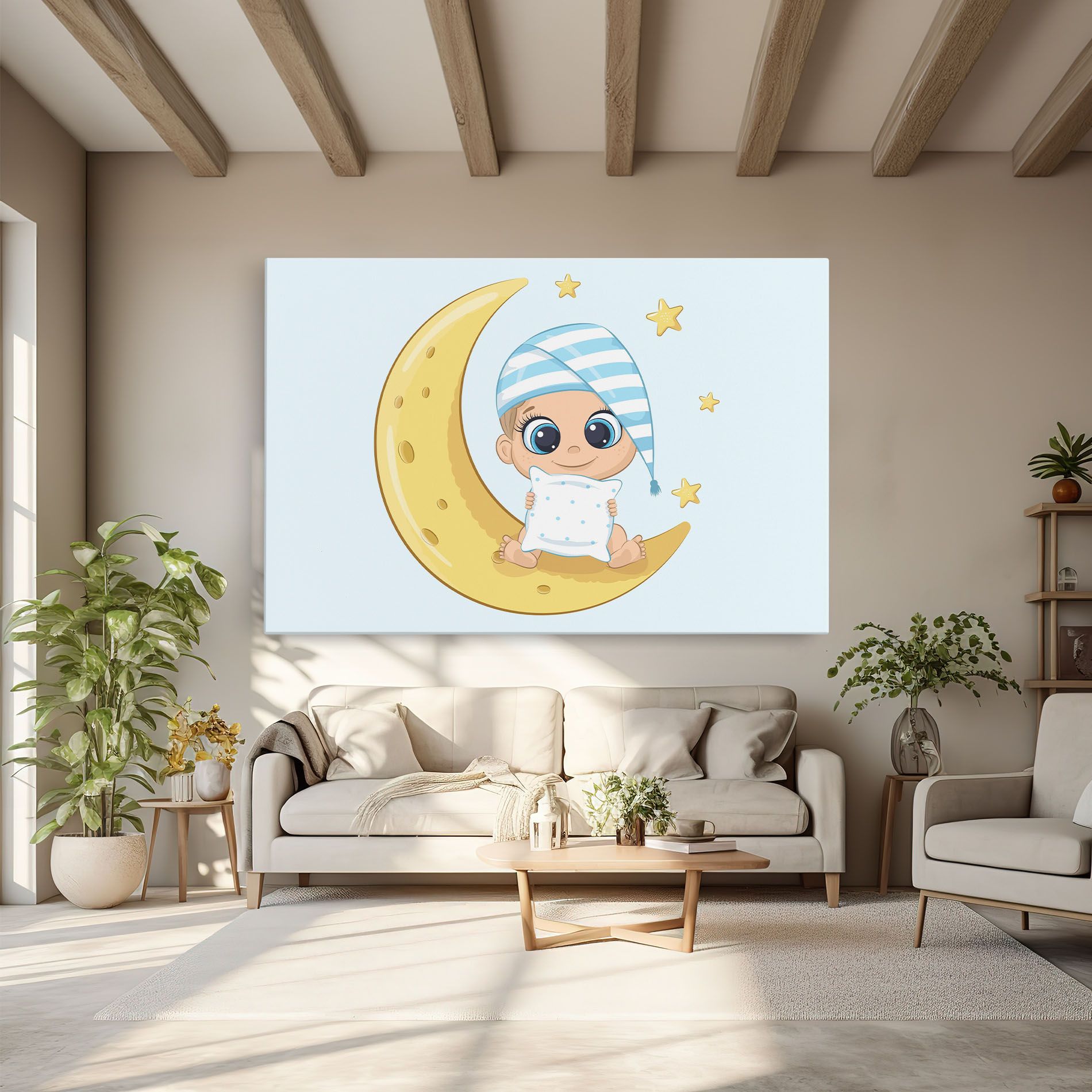 Baby On Moon mockup 6