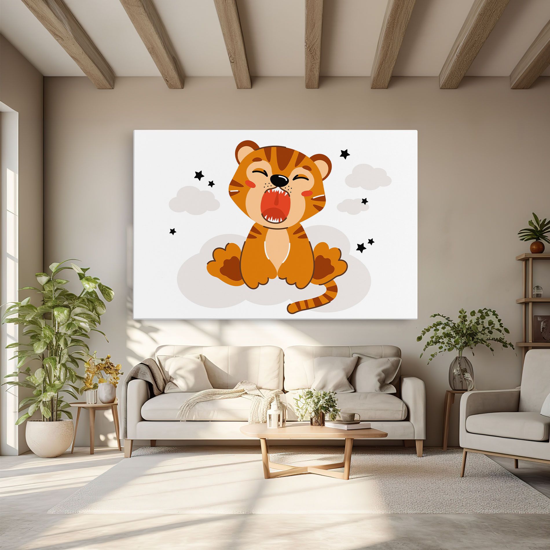 Cute Sleepy Tiger mockup 6