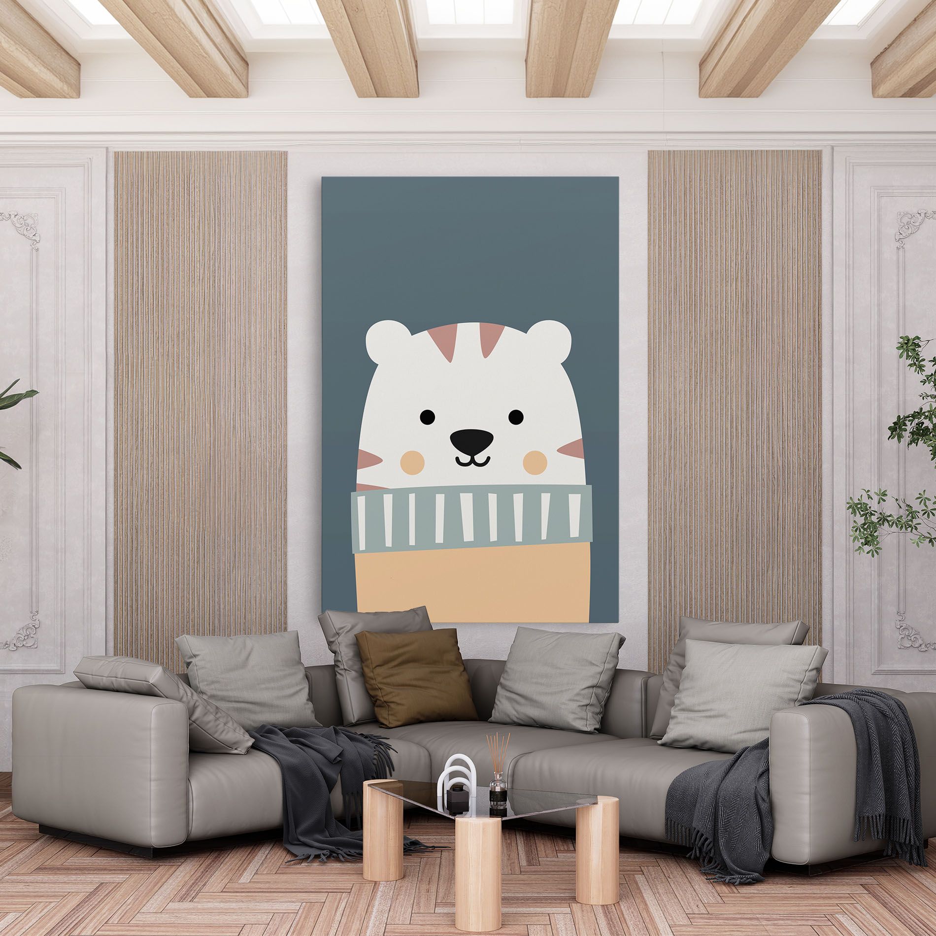 Cute White Tiger mockup 6