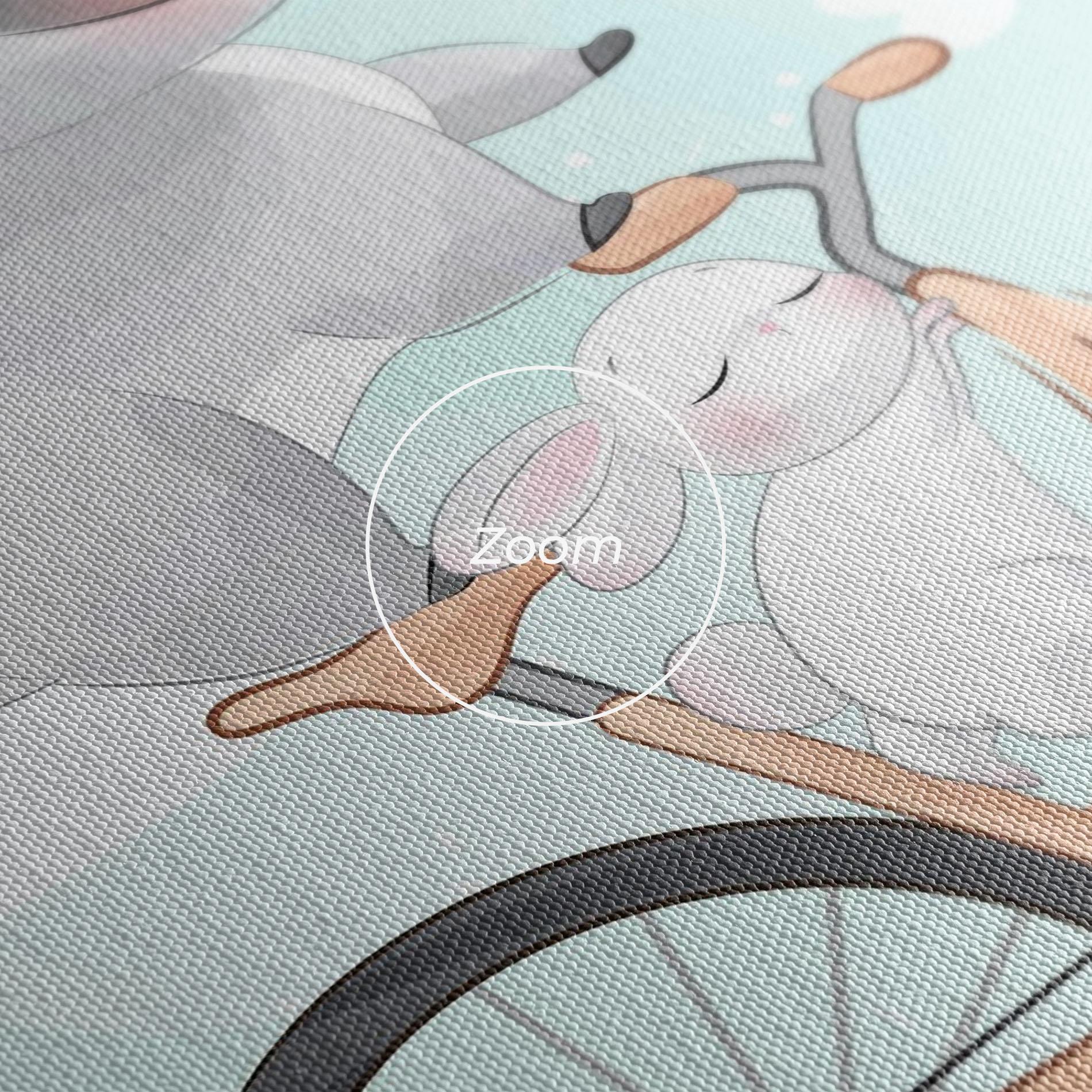 Картина на платно Bike Ride Animal mockup 3