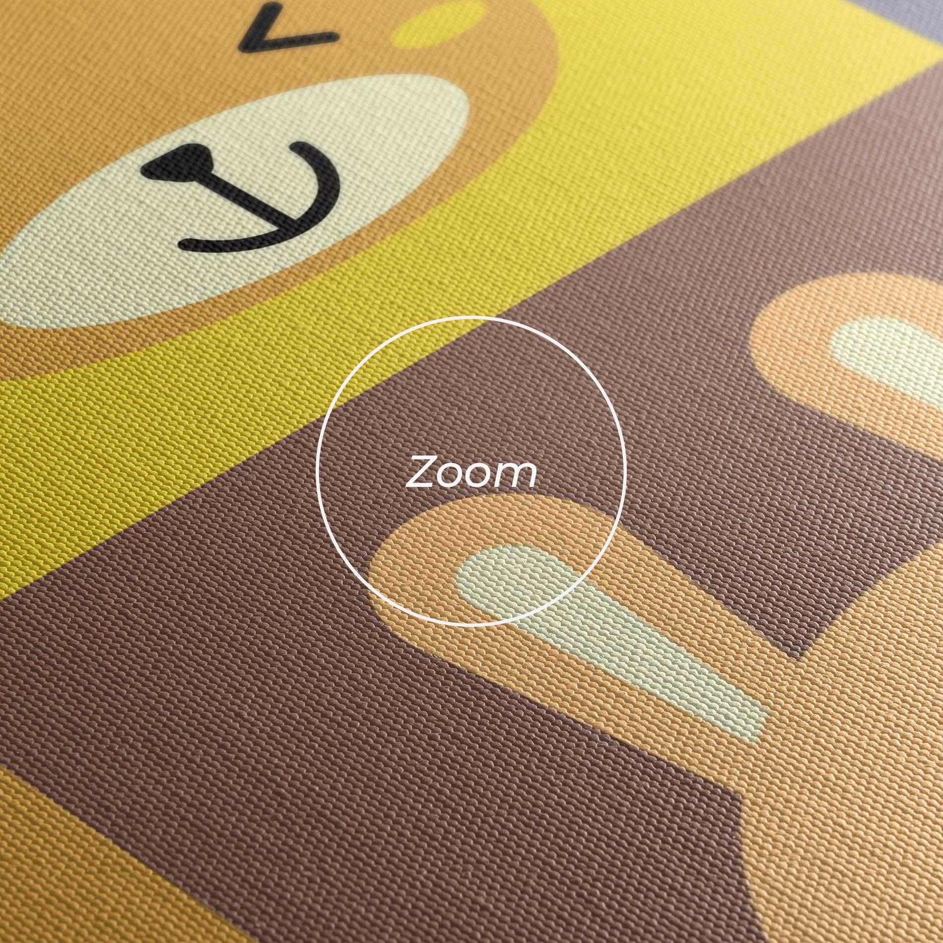 Картина на платно Bunny Colors mockup 3