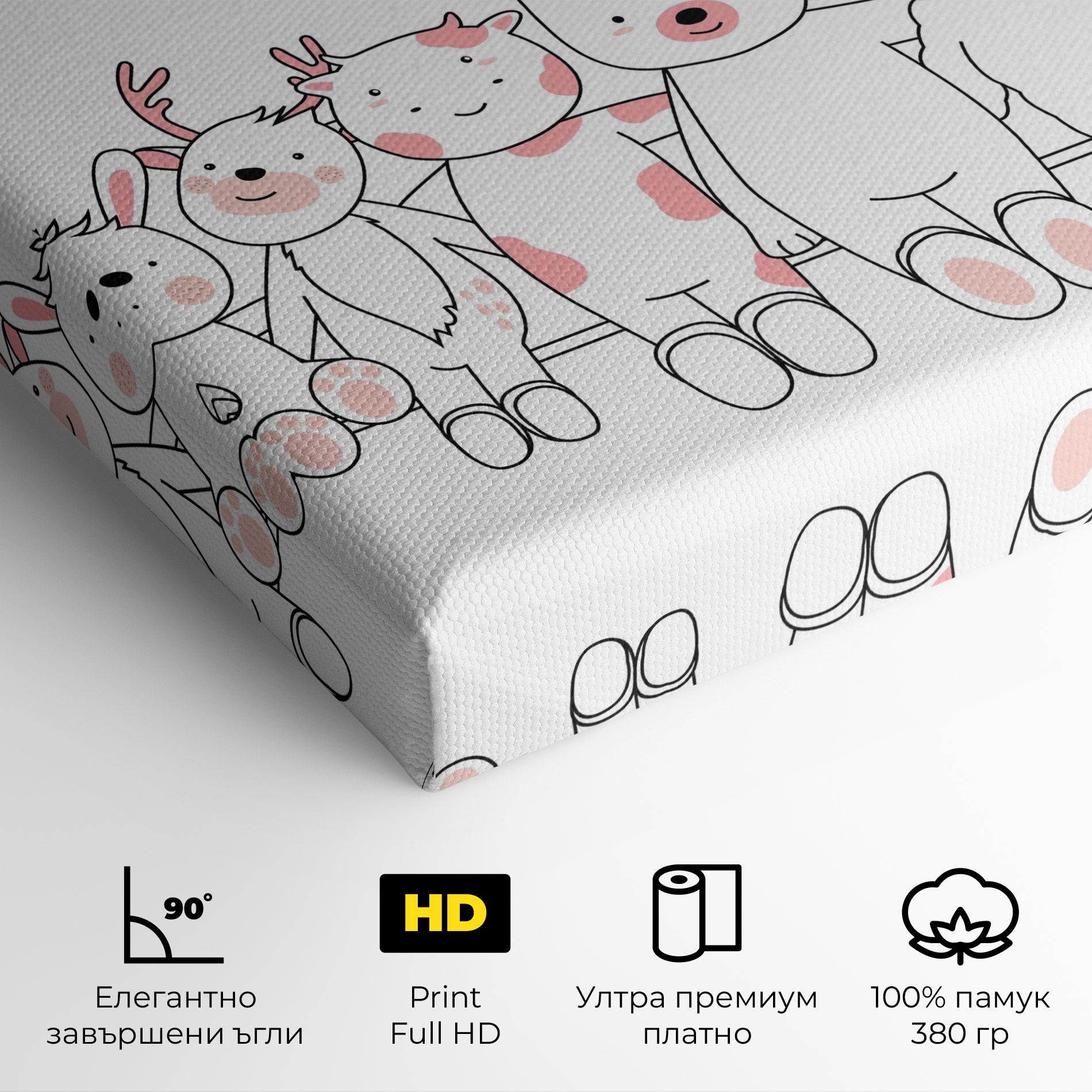 Картина на платно Friends Forever mockup 4