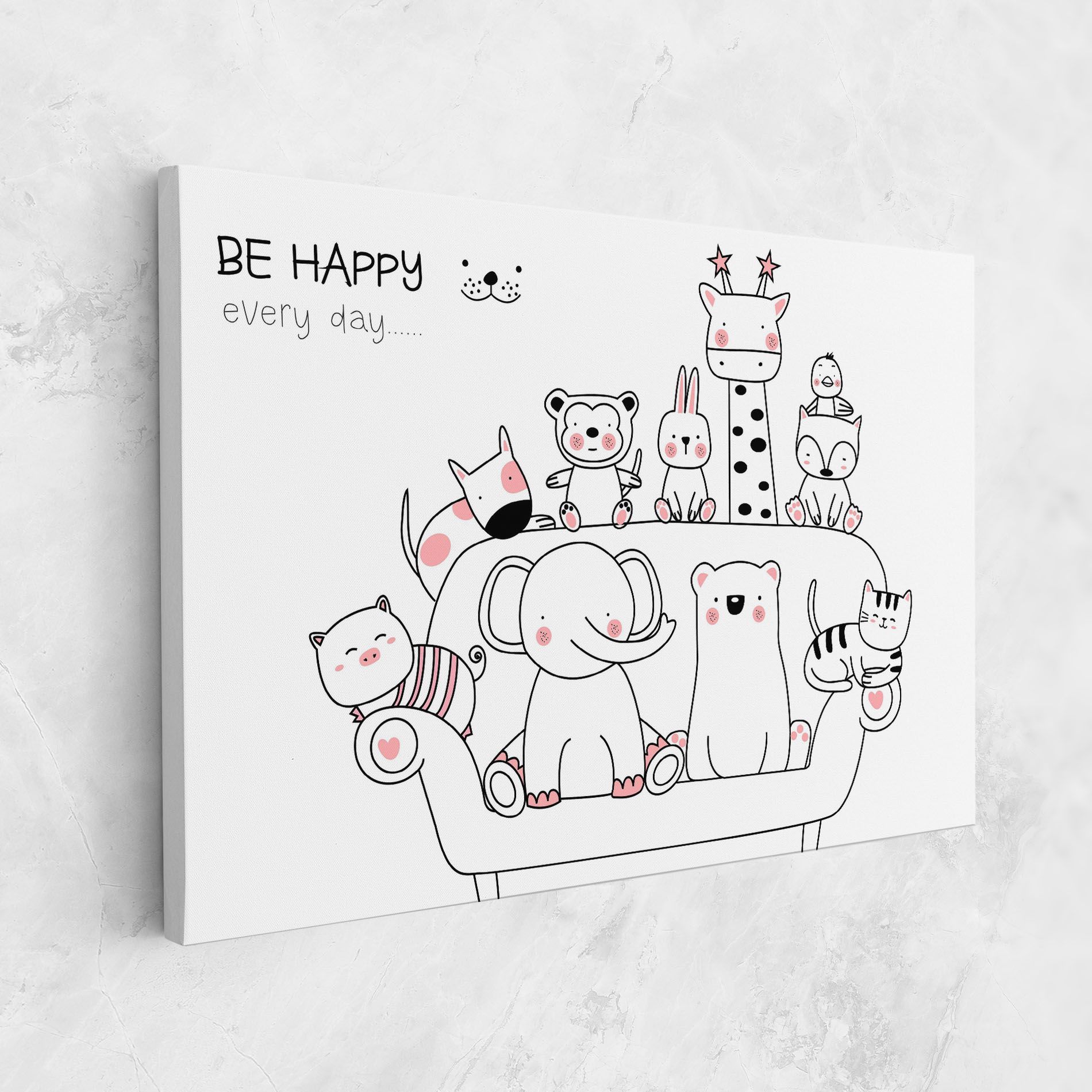 Be Happy Animals mockup 1