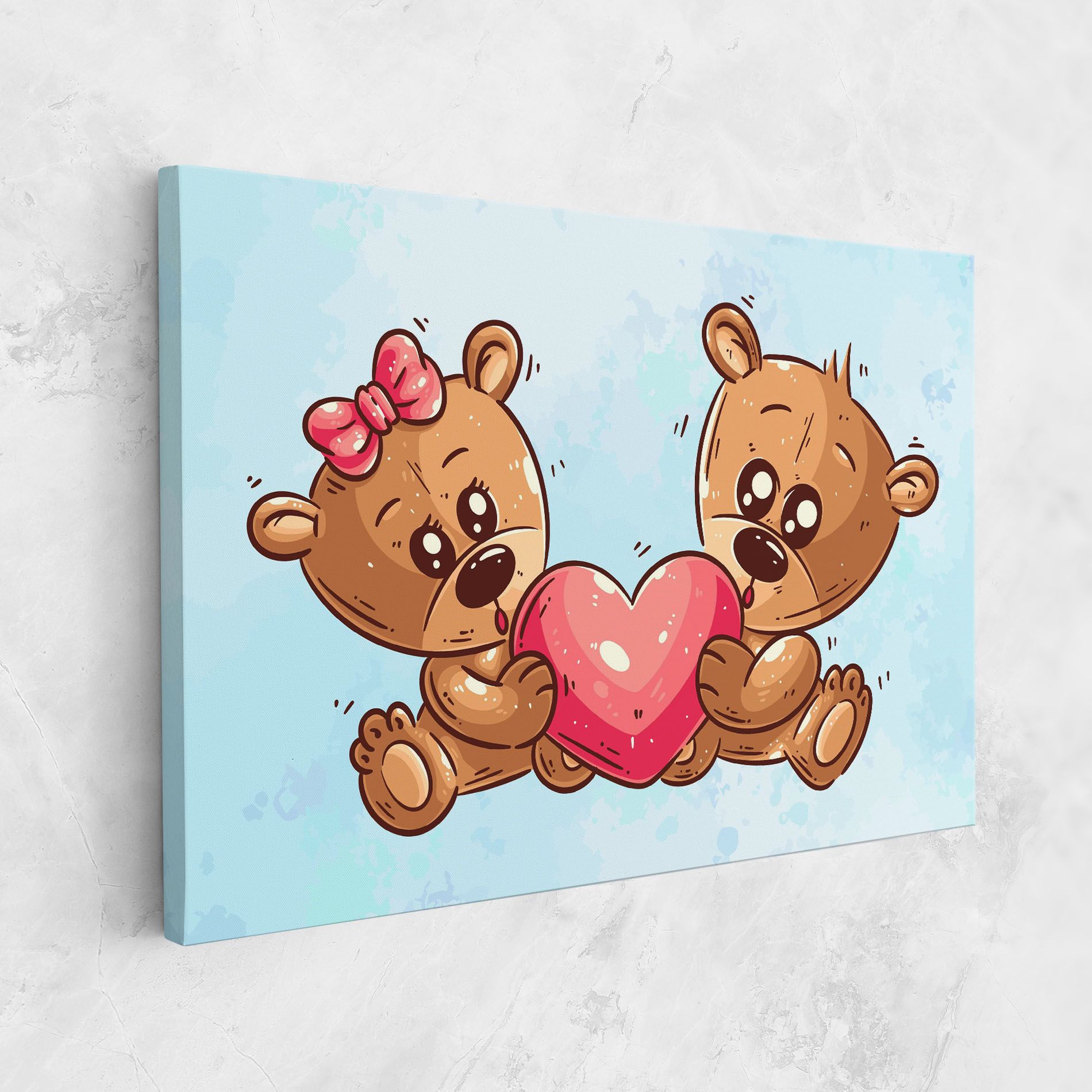 Bear Holding Heart mockup 1