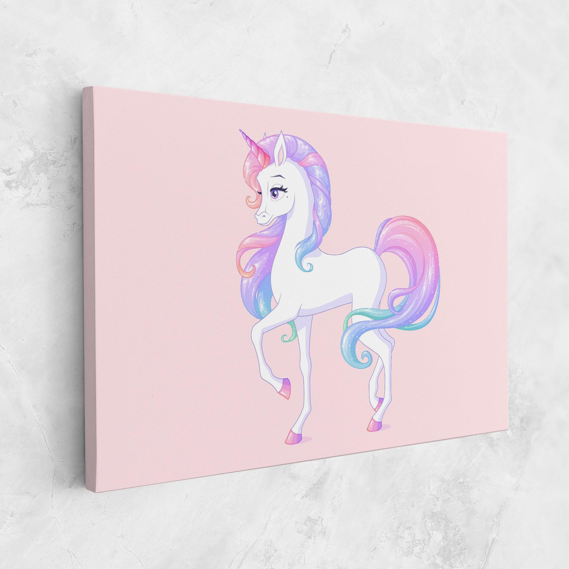 Картина на платно Beautiful Unicorn mockup 1