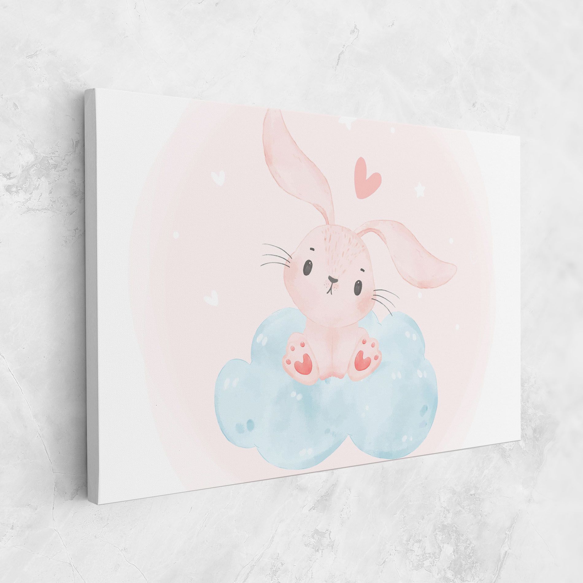 Cloud Pink Bunny mockup 1