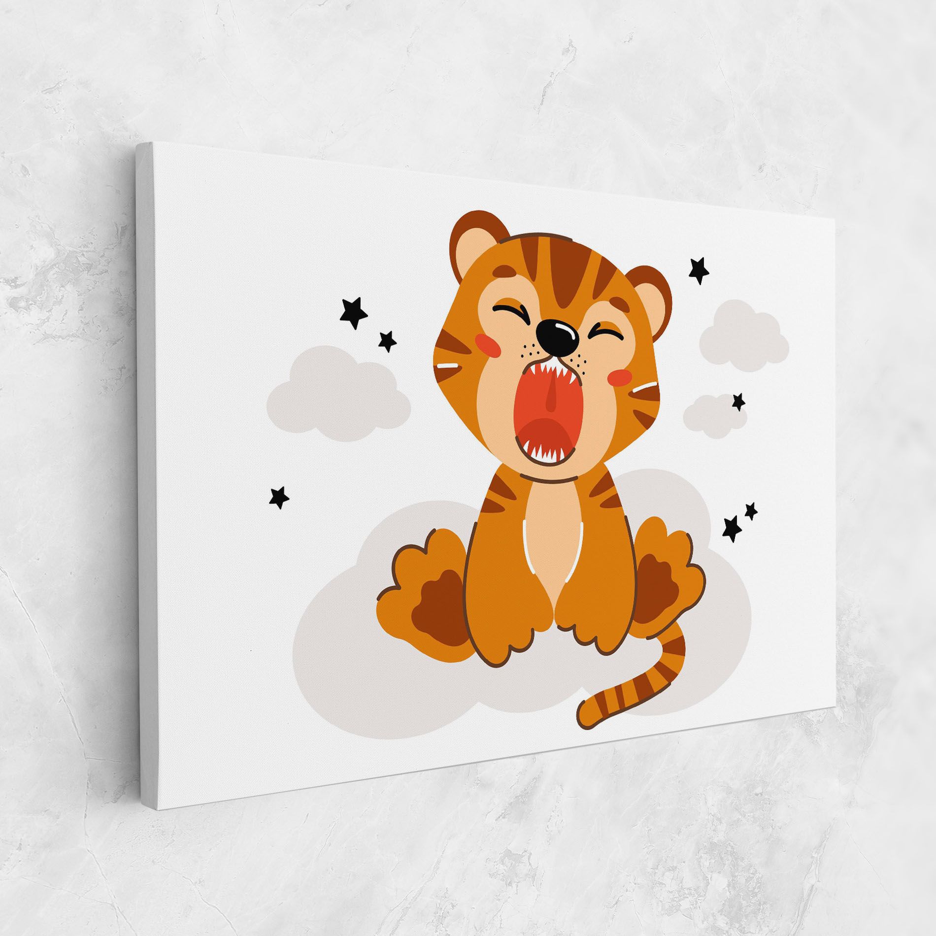 Cute Sleepy Tiger mockup 1