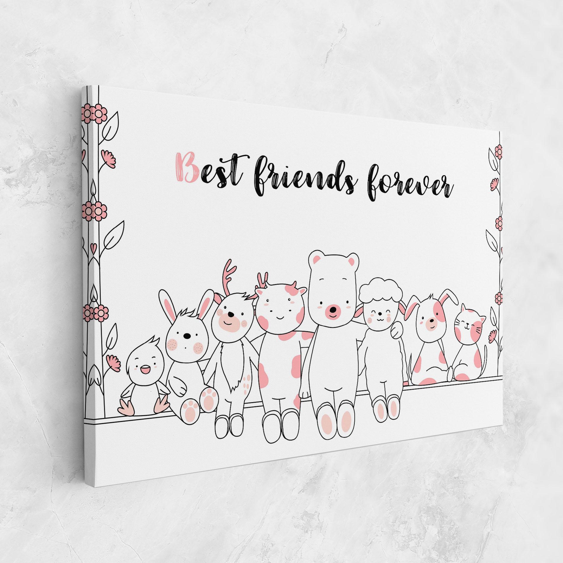 Картина на платно Friends Forever mockup 1