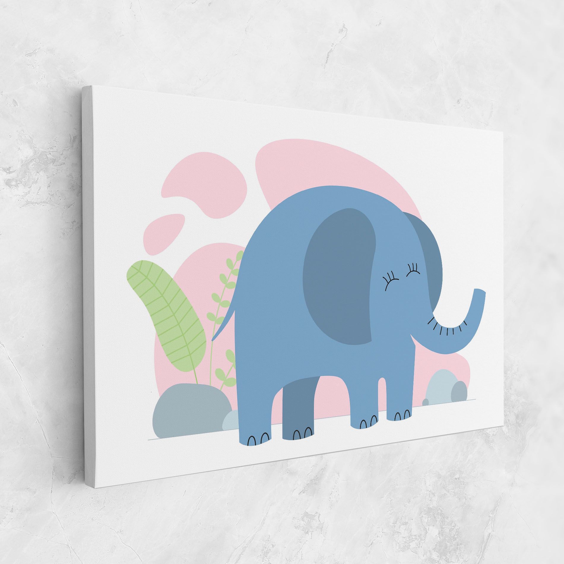 Leaf Cute Elephant mockup 1