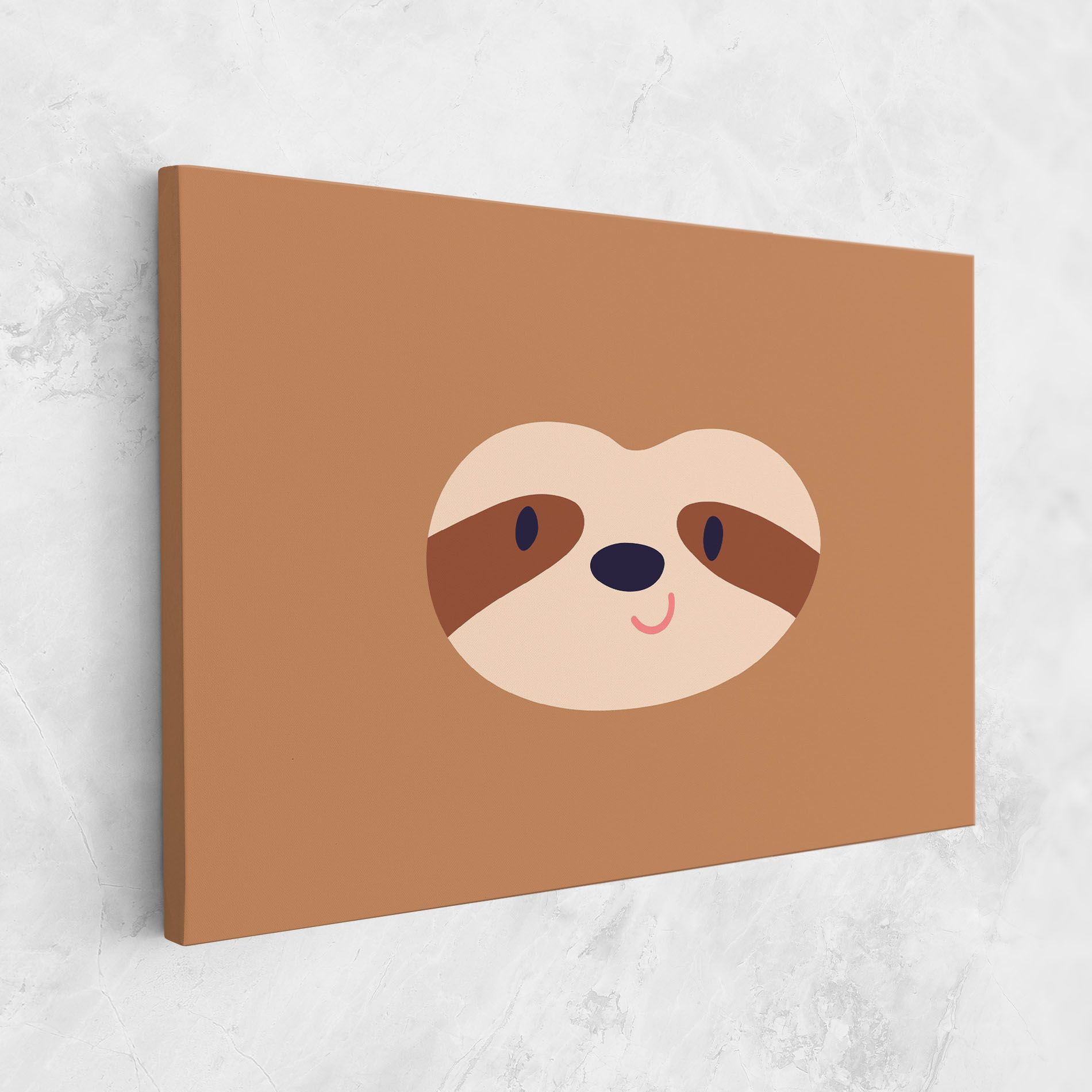 Sloth Face Portrait mockup 1