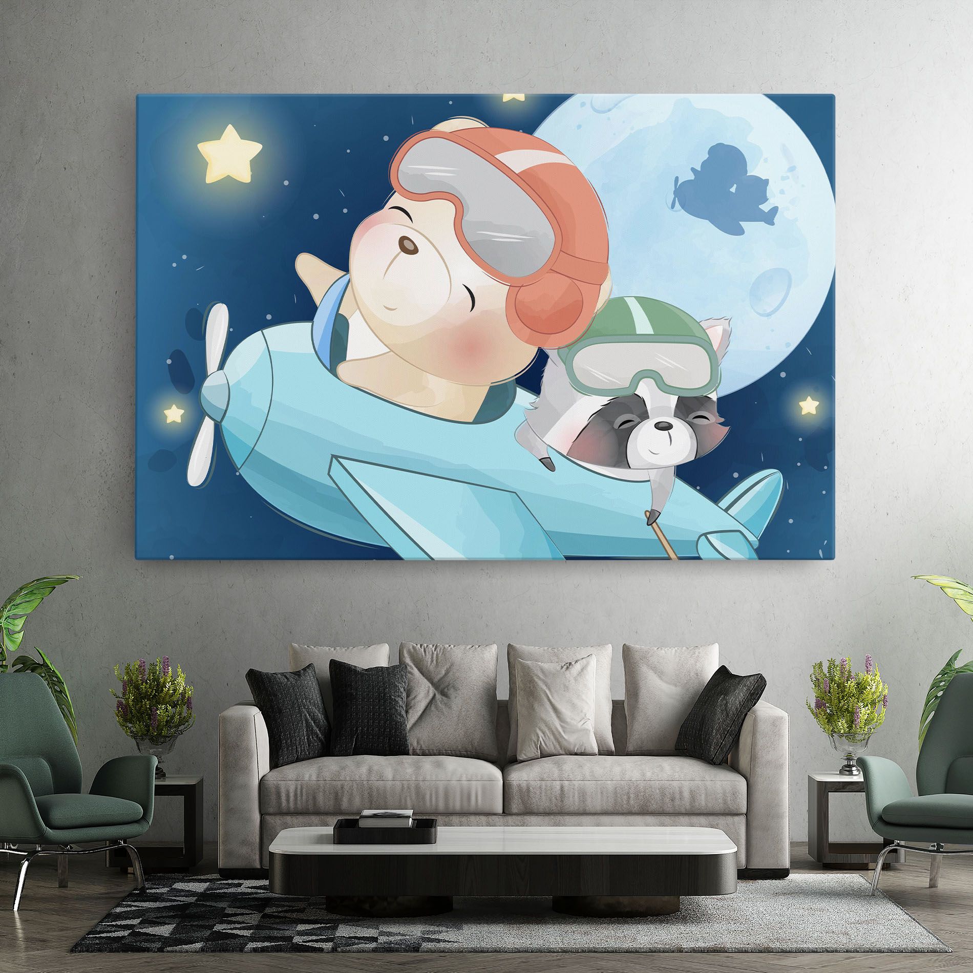 Bear Flying Star mockup 7