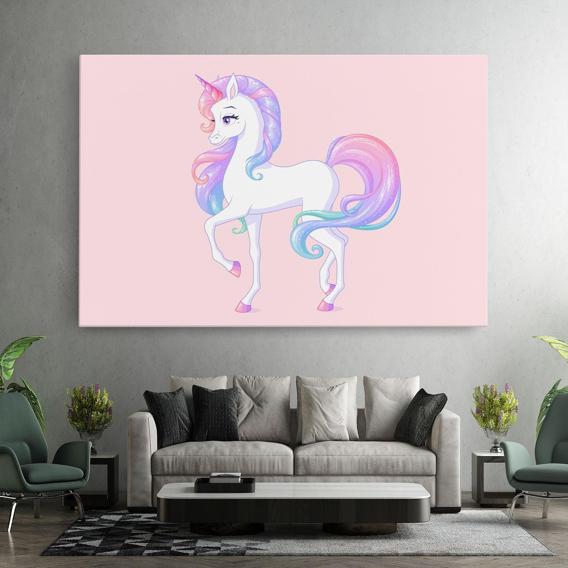 Картина на платно Beautiful Unicorn mockup 7