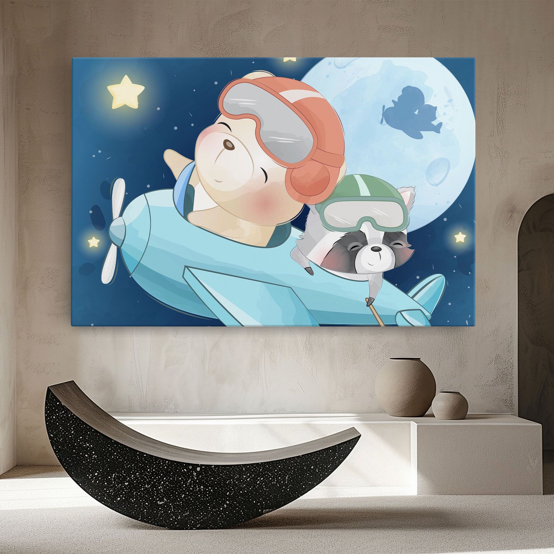 Bear Flying Star mockup 8