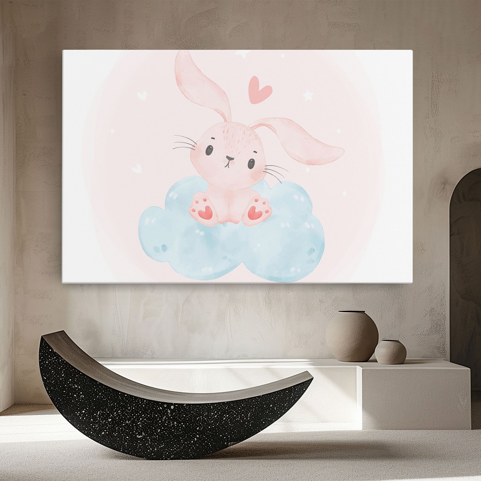 Cloud Pink Bunny mockup 8