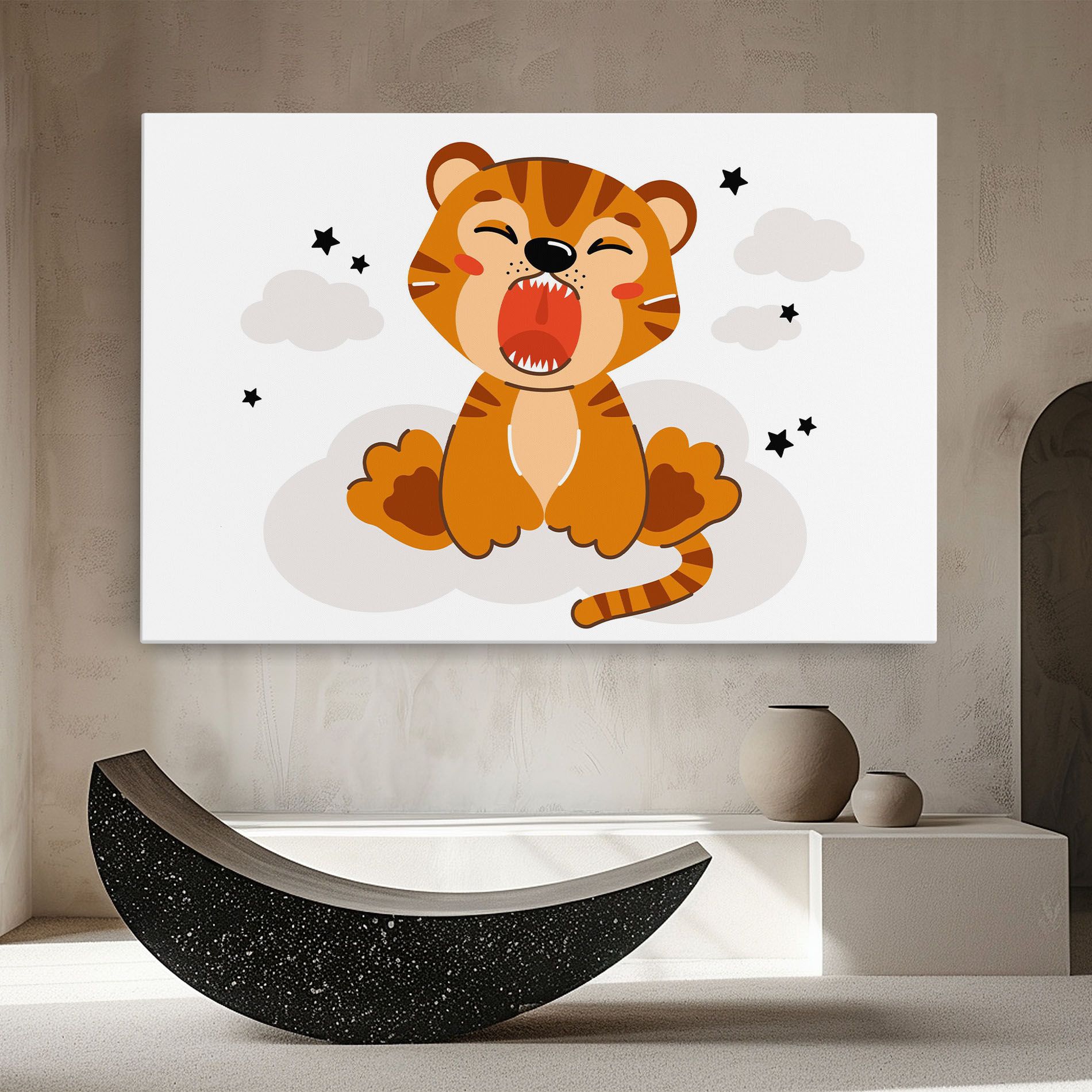 Cute Sleepy Tiger mockup 8