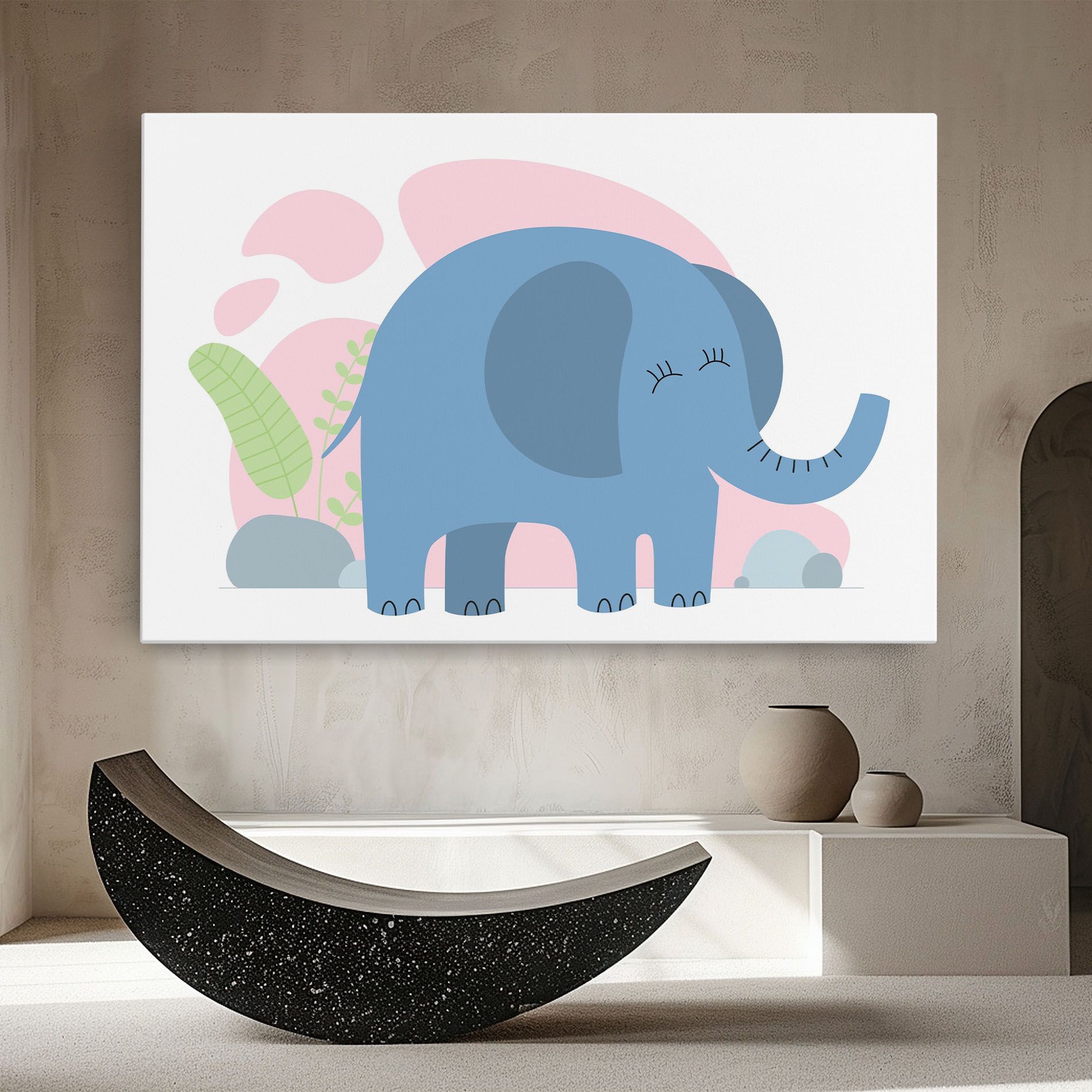 Leaf Cute Elephant mockup 8