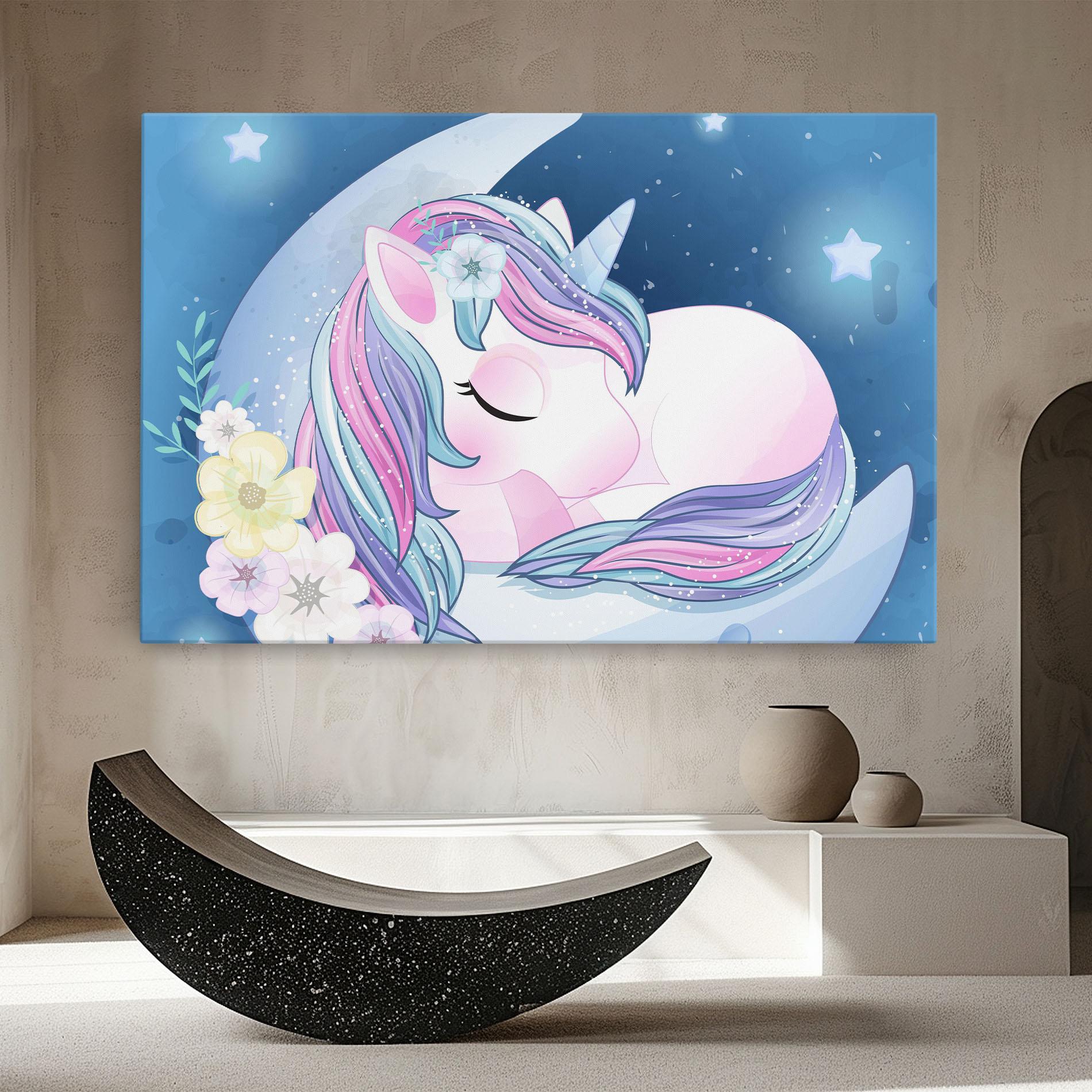 Картина на платно Moon Unicorn mockup 8