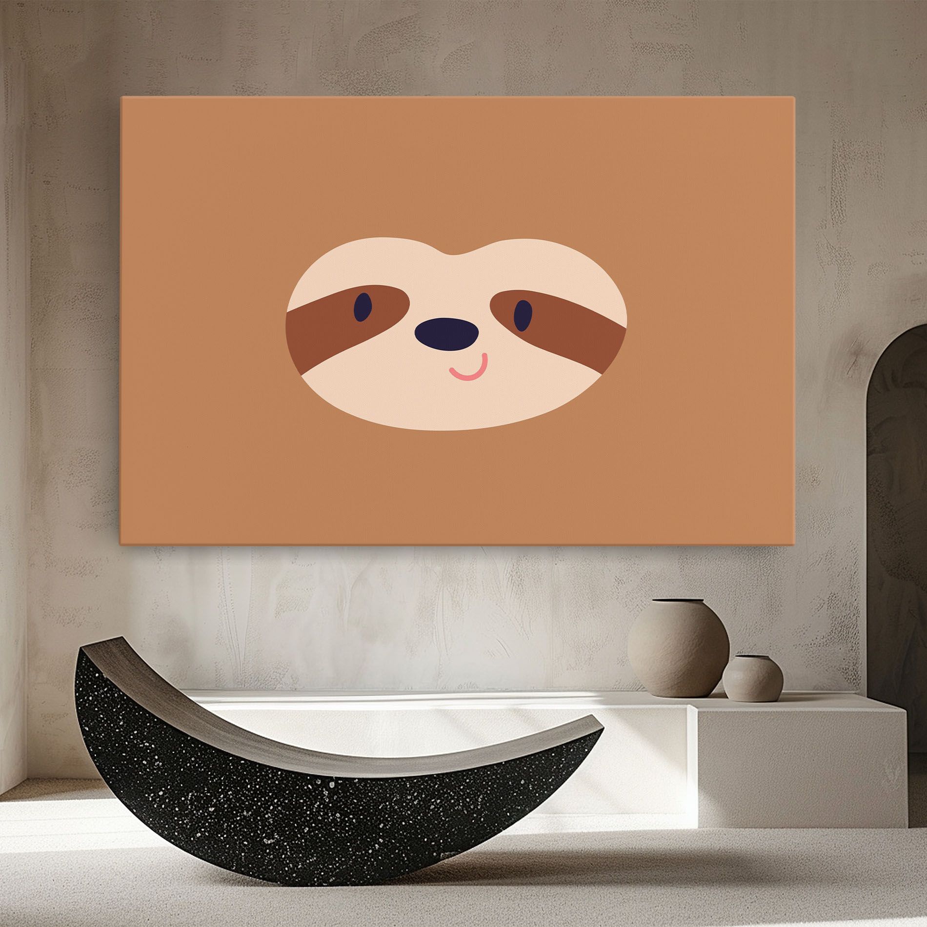 Sloth Face Portrait mockup 8
