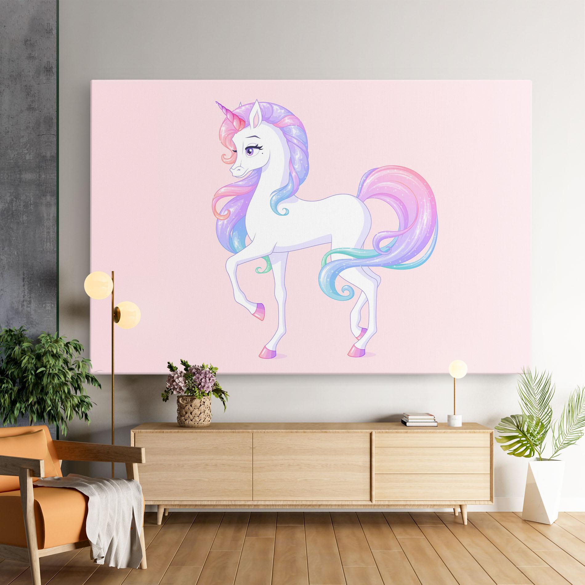 Картина на платно Beautiful Unicorn mockup 9