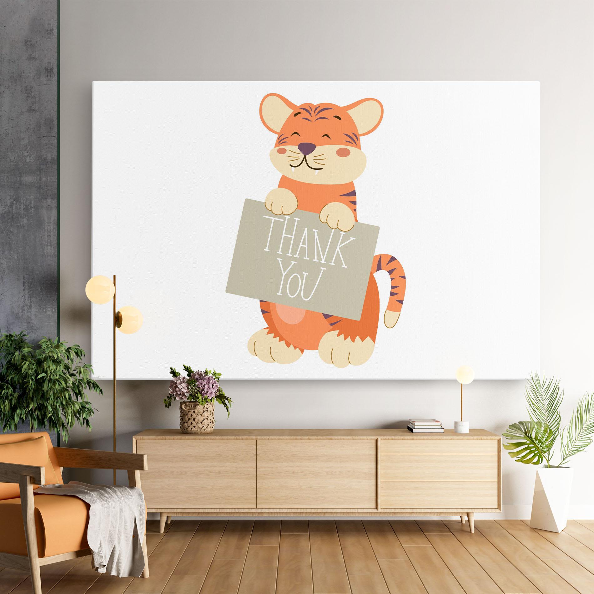Картина на платно Tiger Thank U mockup 9