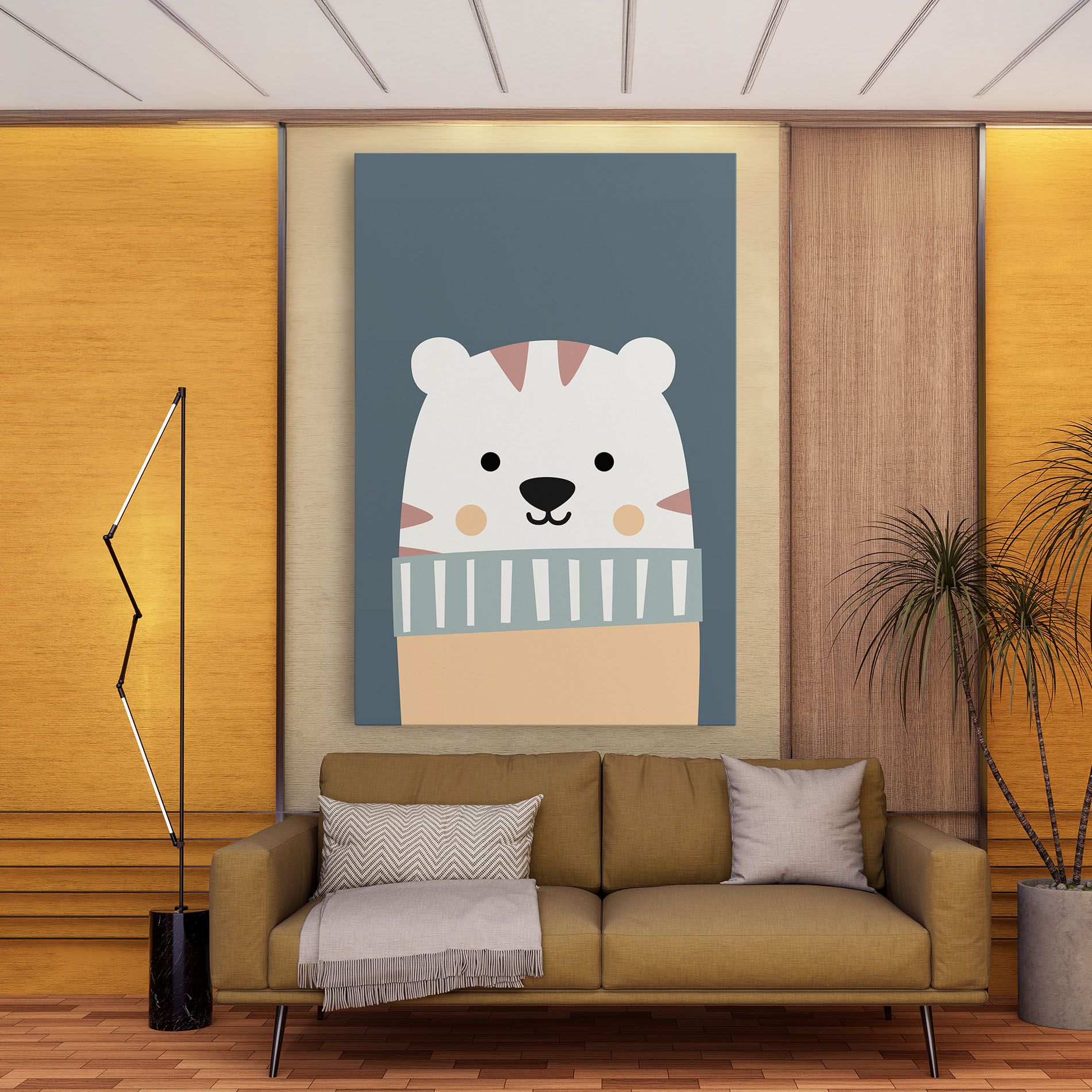 Cute White Tiger mockup 9