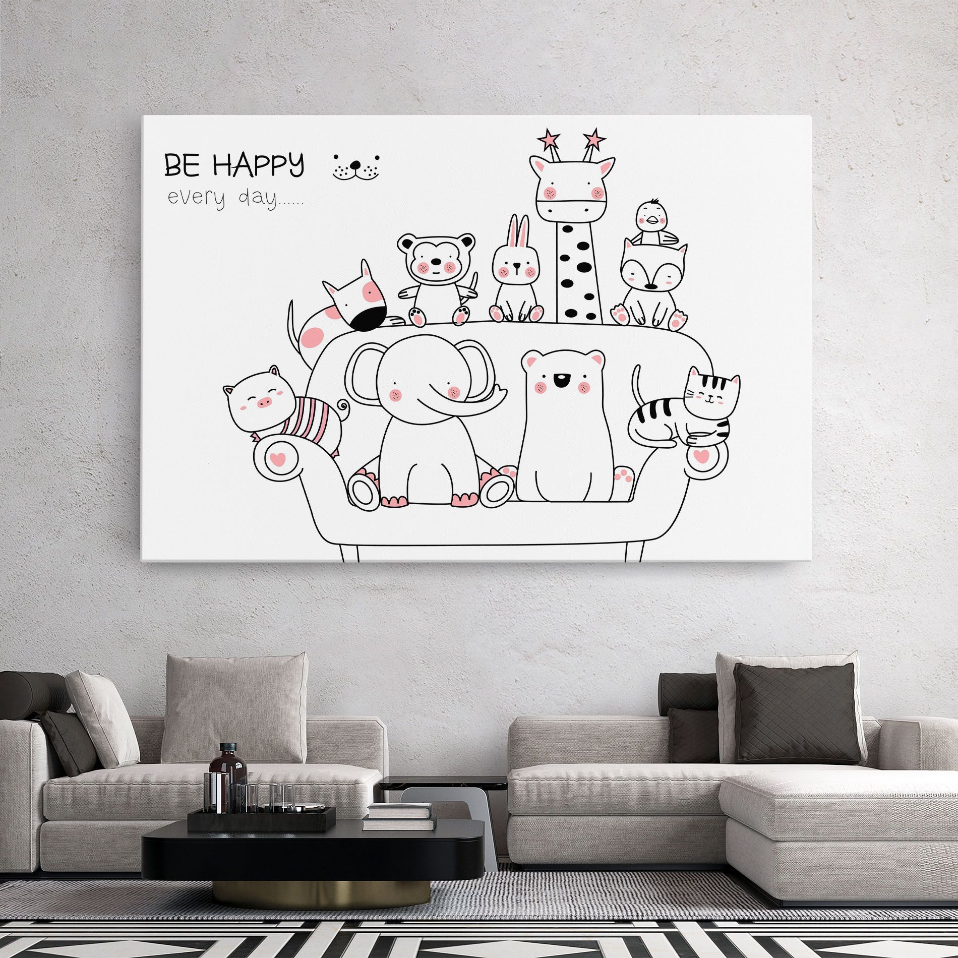 Be Happy Animals mockup 2