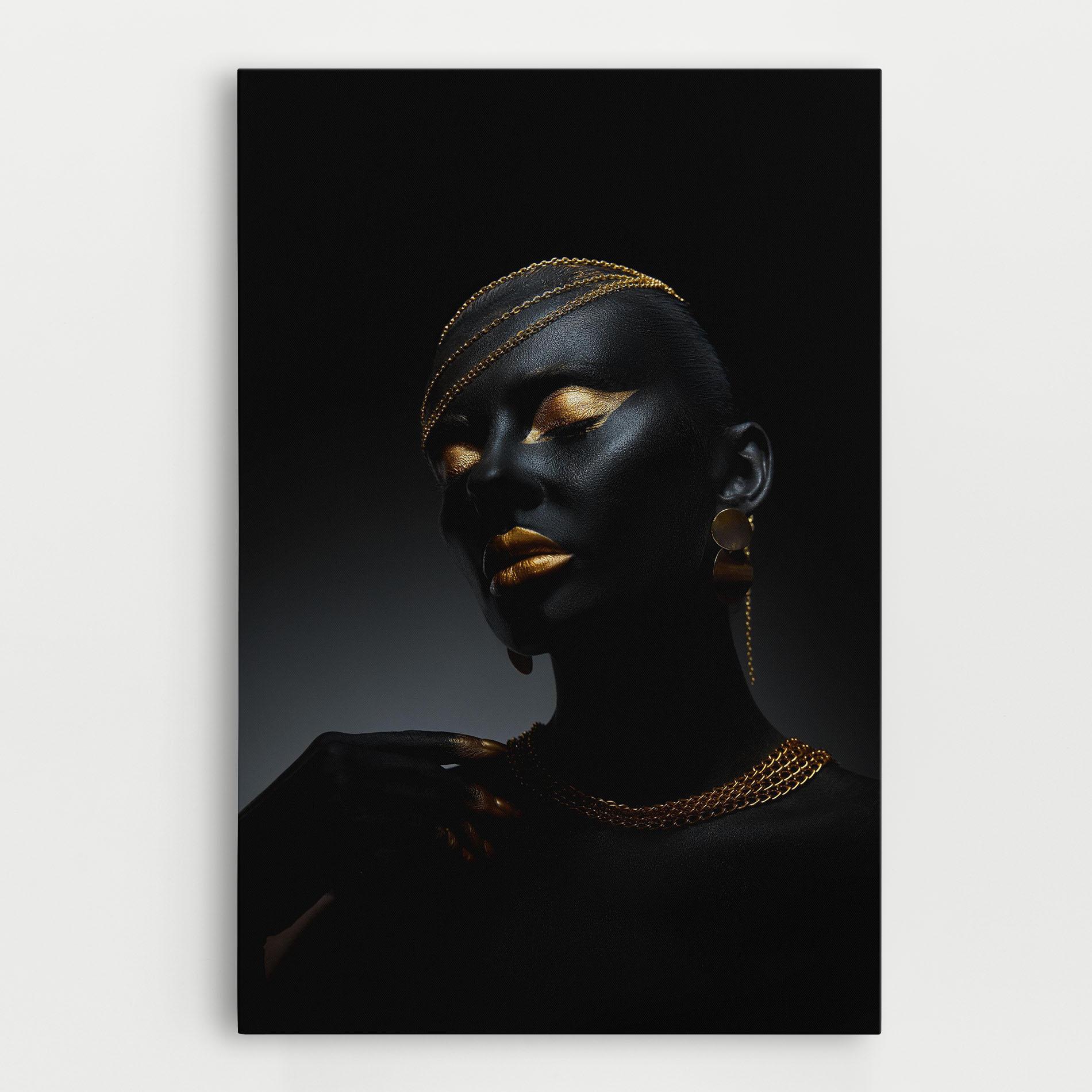 Картина на платно Beauty Gold mockup 0