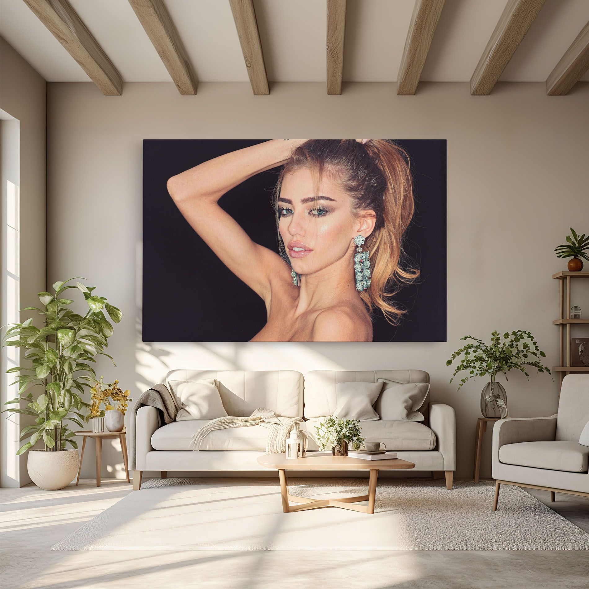 Flower Earrings mockup 6