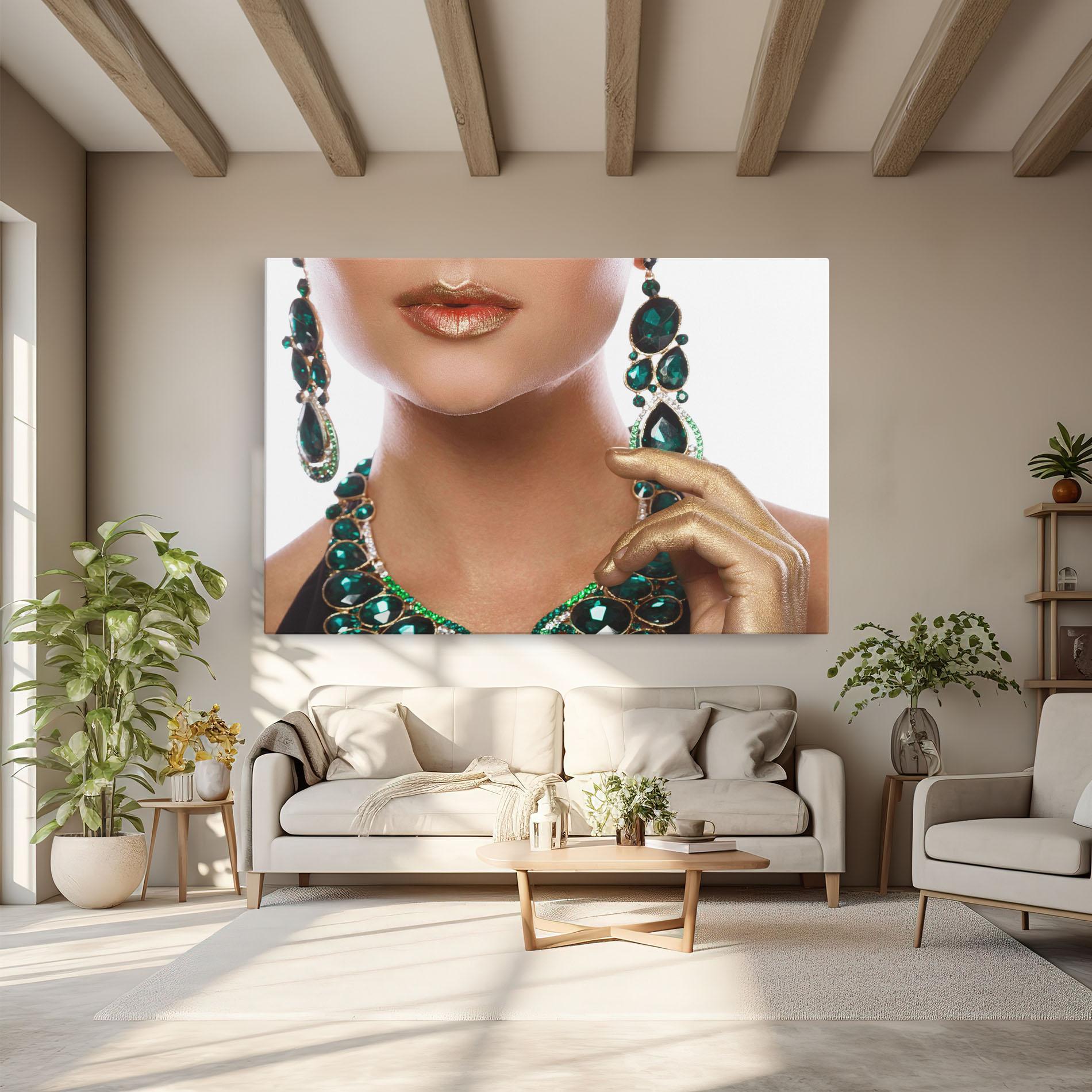 Картина на платно Green Accessory mockup 6