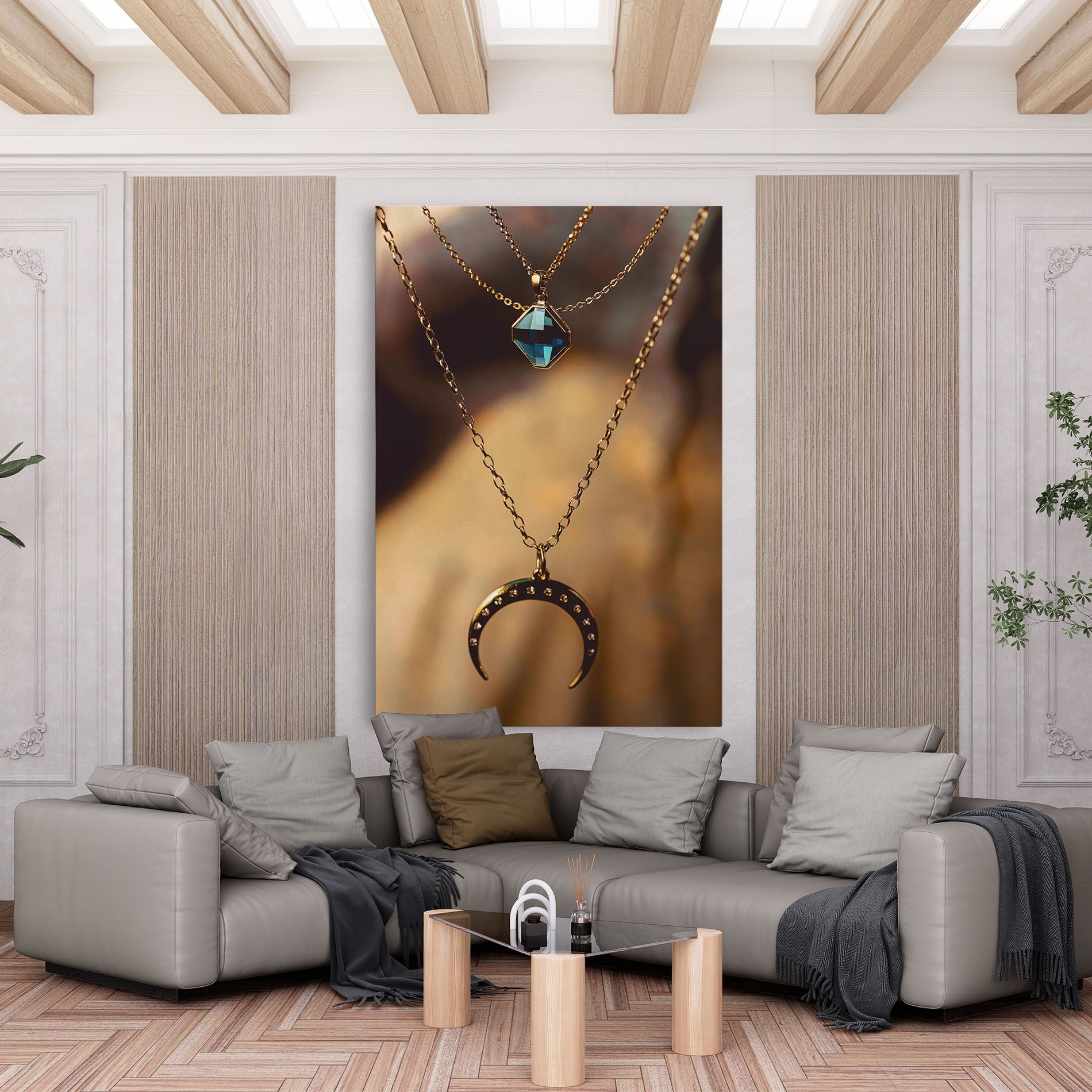 Moon Blue Necklace mockup 6