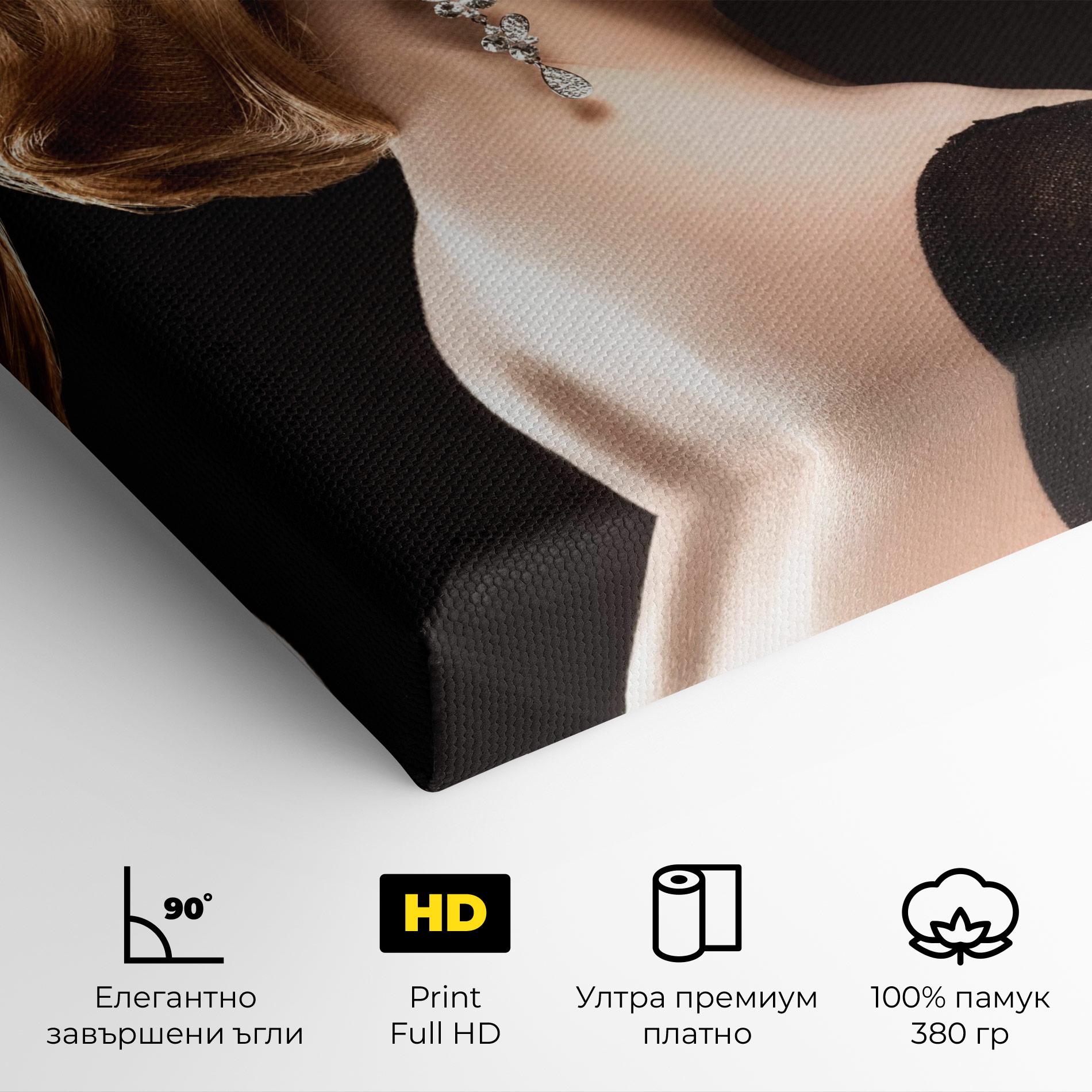 Картина на платно Elegant Earrings mockup 4