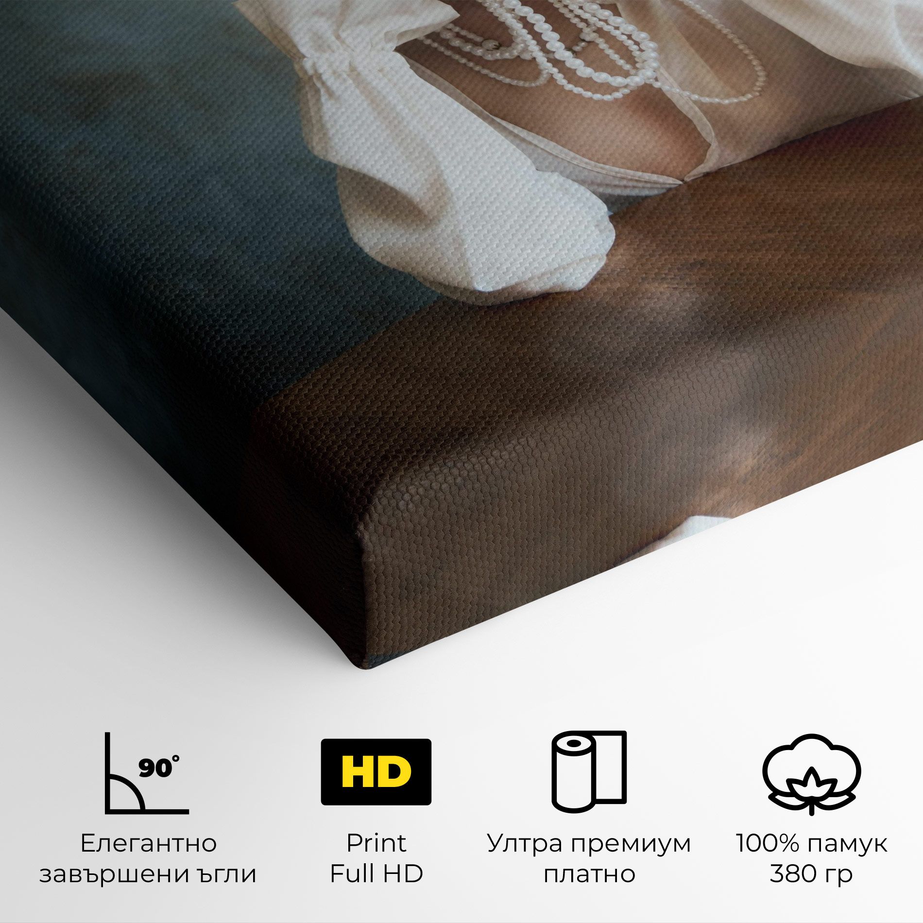 Girl White Pearls mockup 4