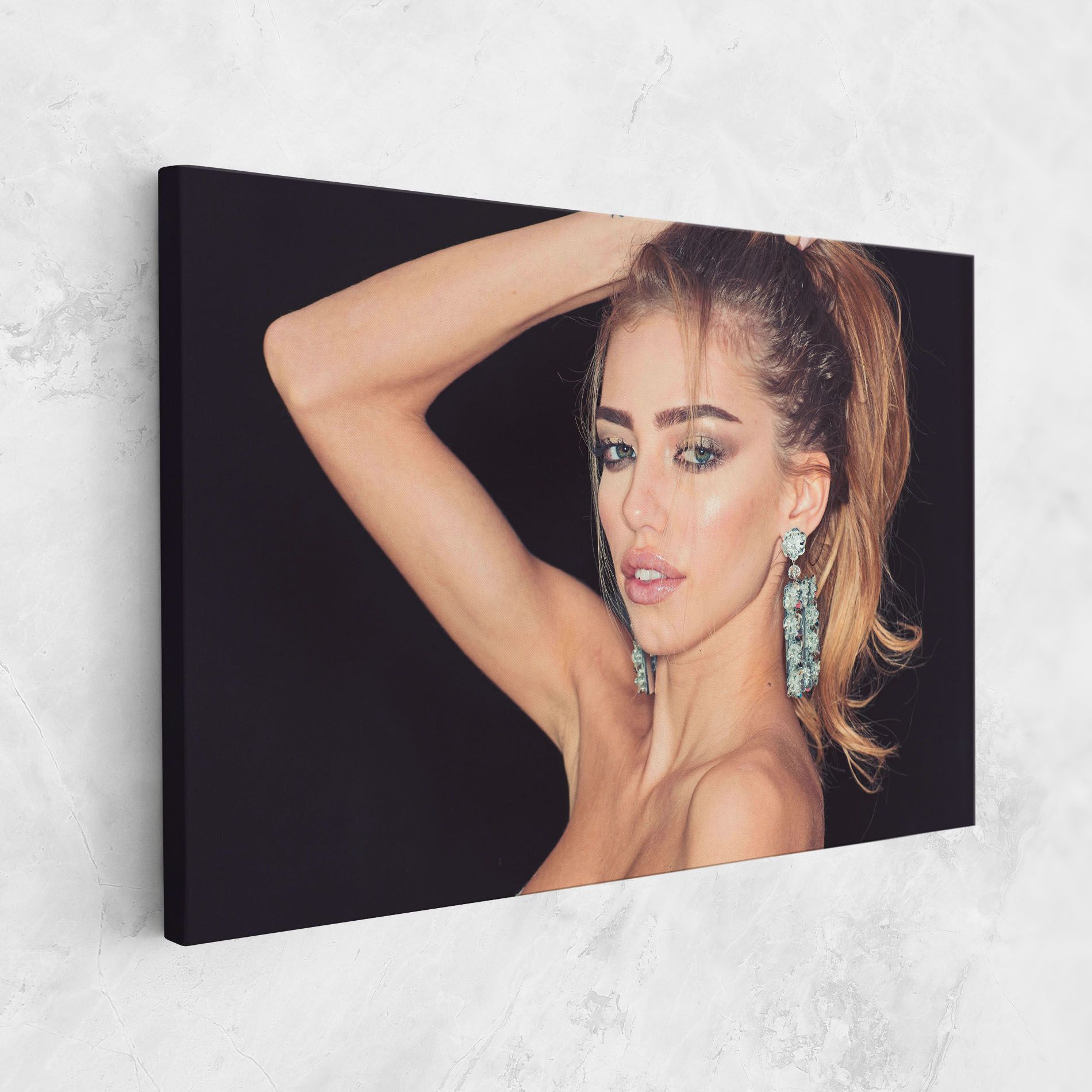 Flower Earrings mockup 1