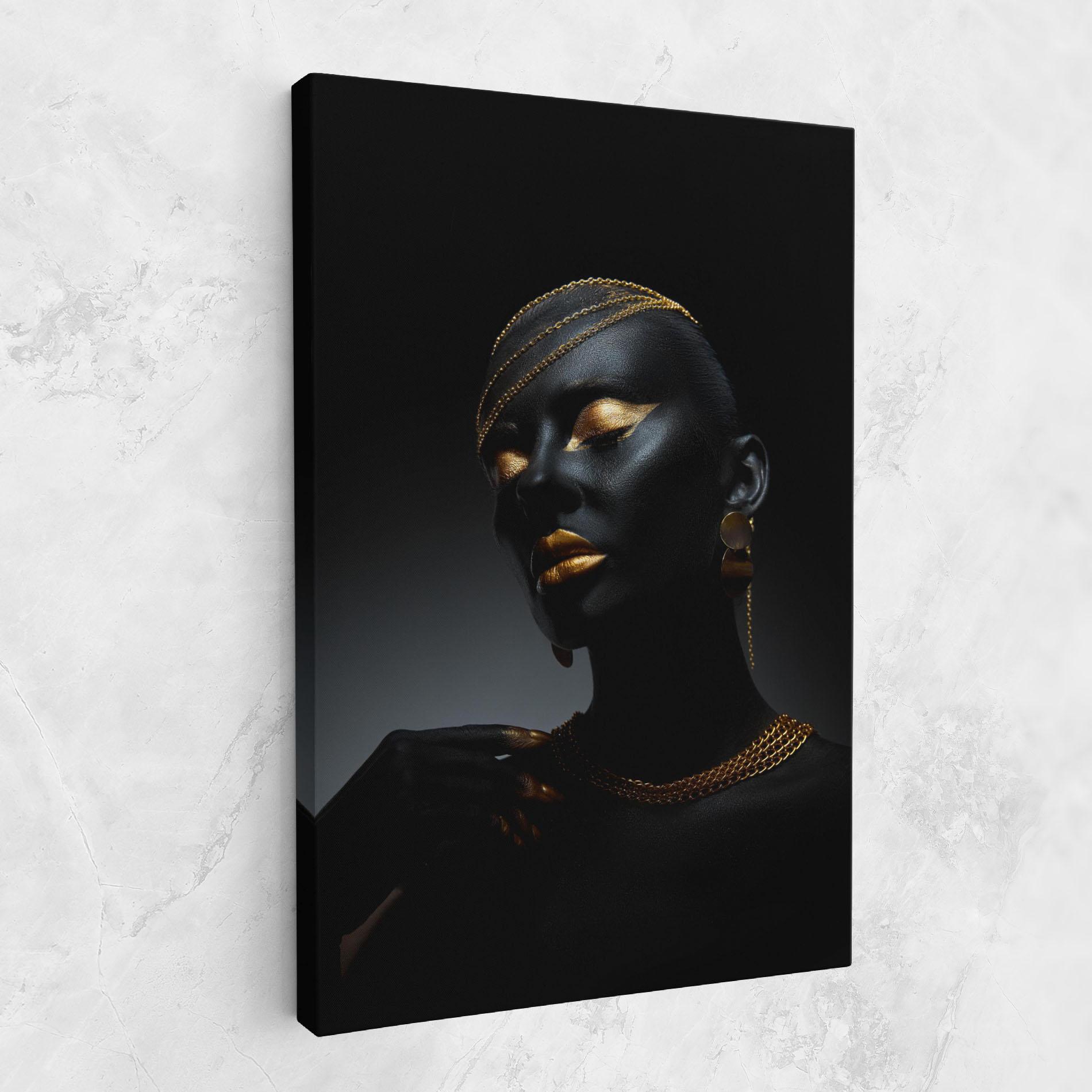 Картина на платно Beauty Gold mockup 1