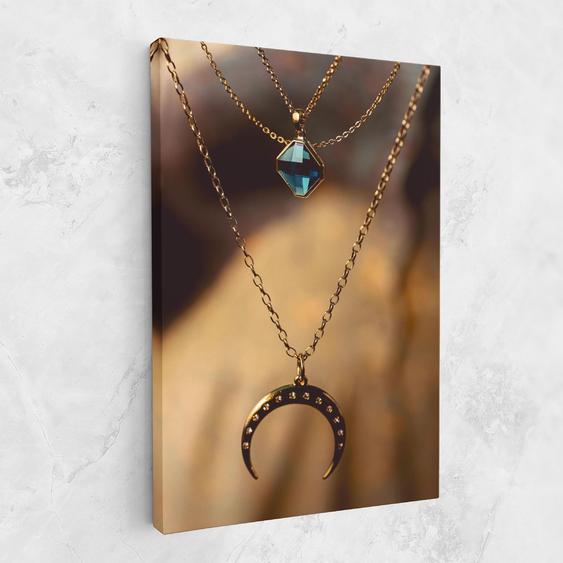 Moon Blue Necklace mockup 1