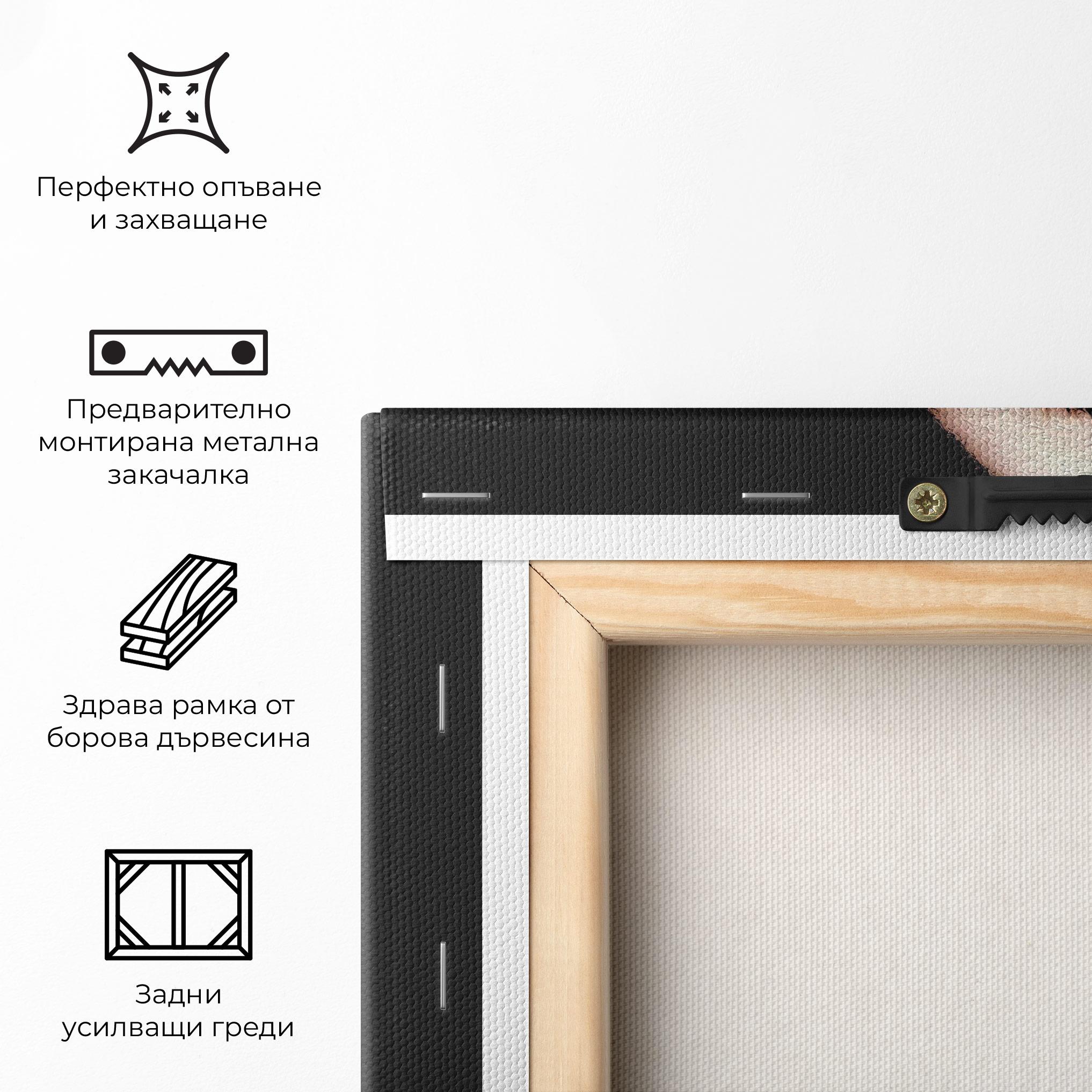 Картина на платно Gold Necklace mockup 5