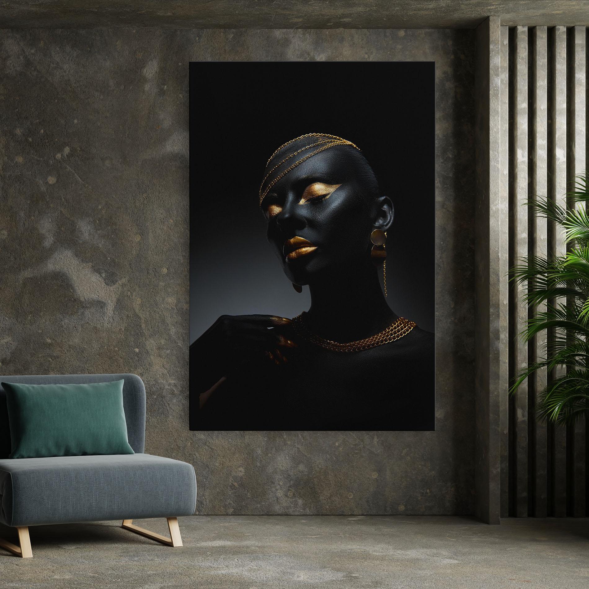 Картина на платно Beauty Gold mockup 7