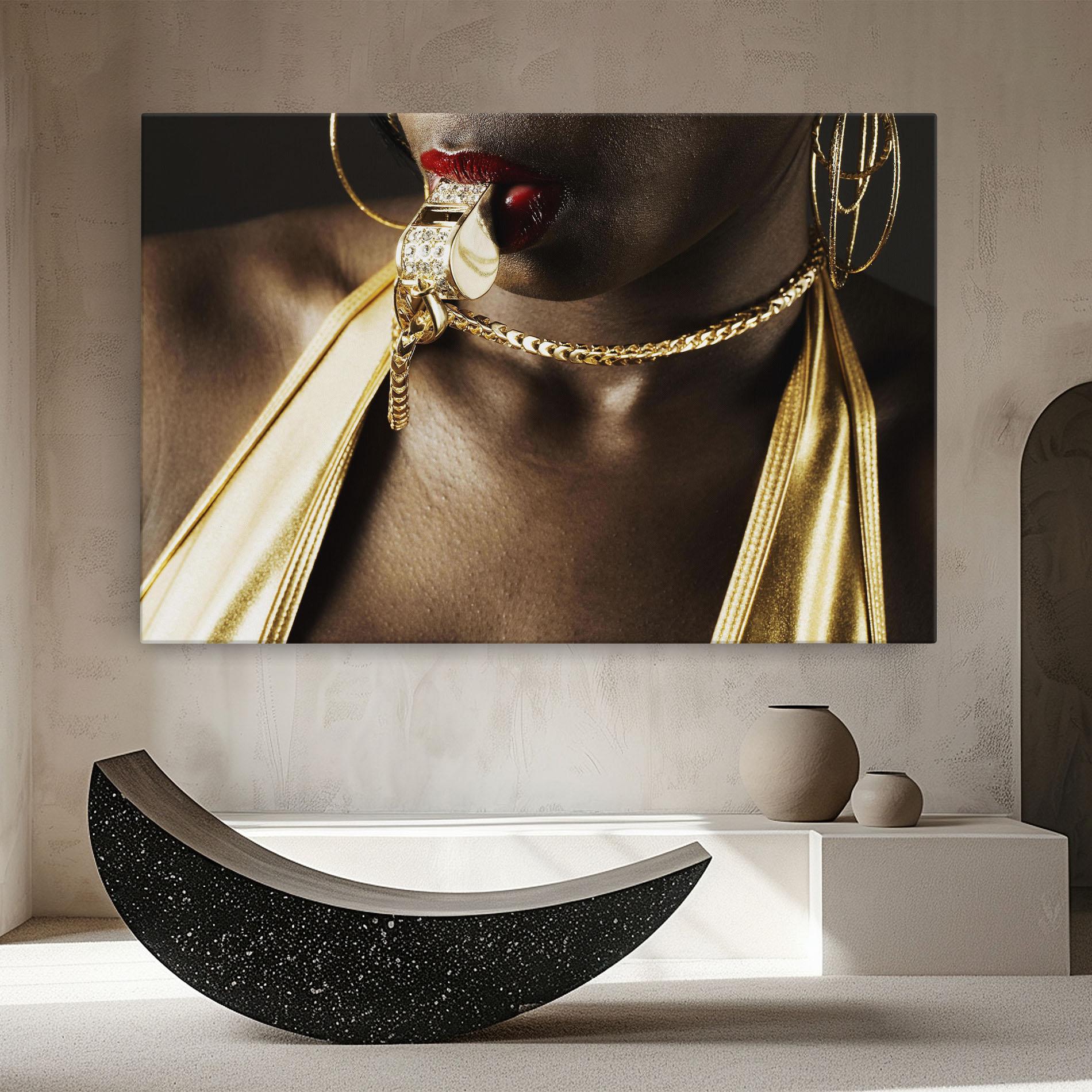 Картина на платно Golden Whistle mockup 8