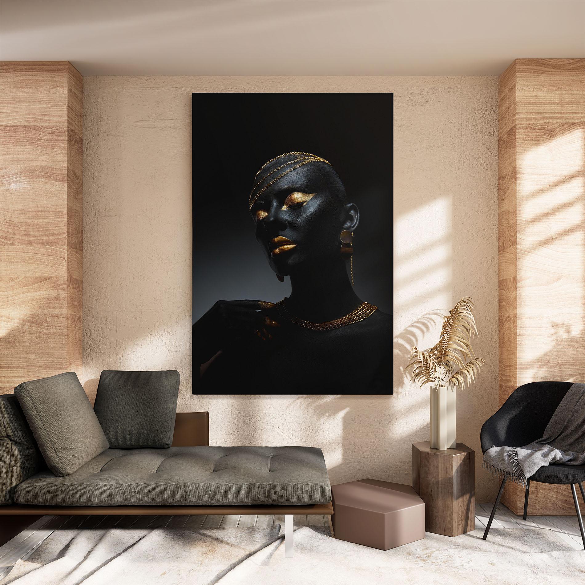 Картина на платно Beauty Gold mockup 8