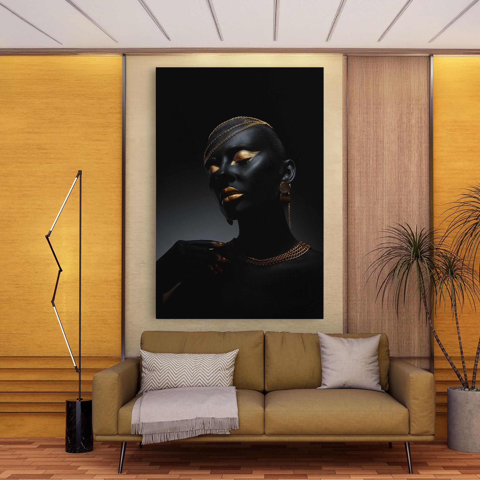 Картина на платно Beauty Gold mockup 9