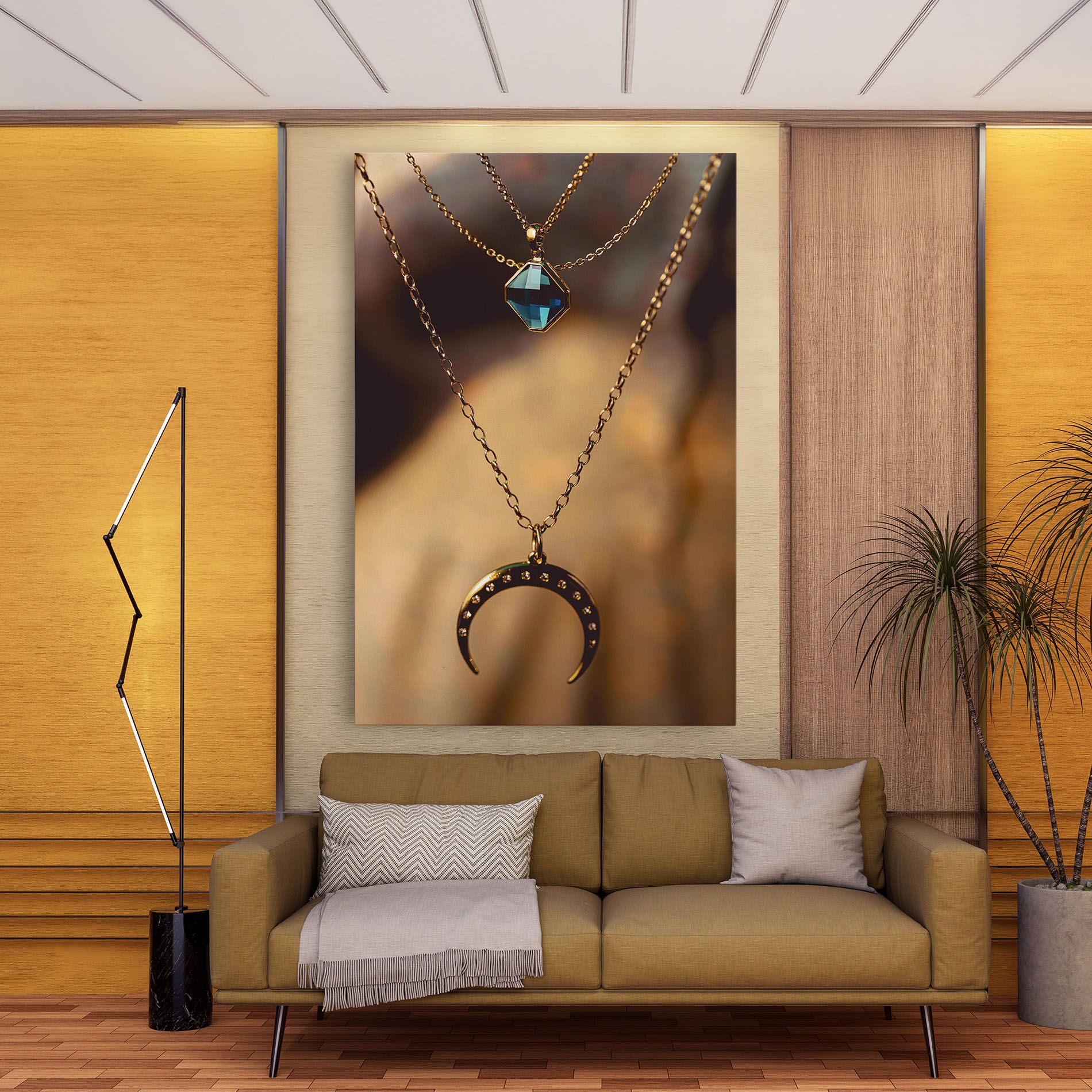 Moon Blue Necklace mockup 9