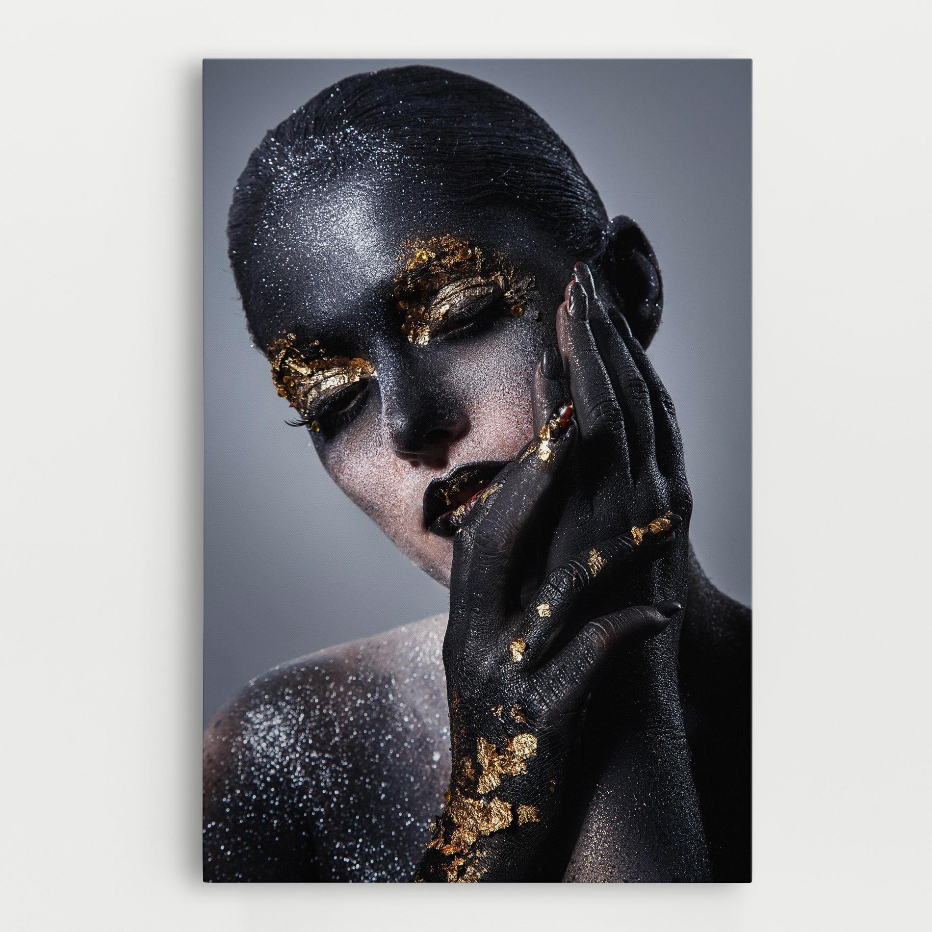 Картина на платно Black Artistic Makeup mockup 0