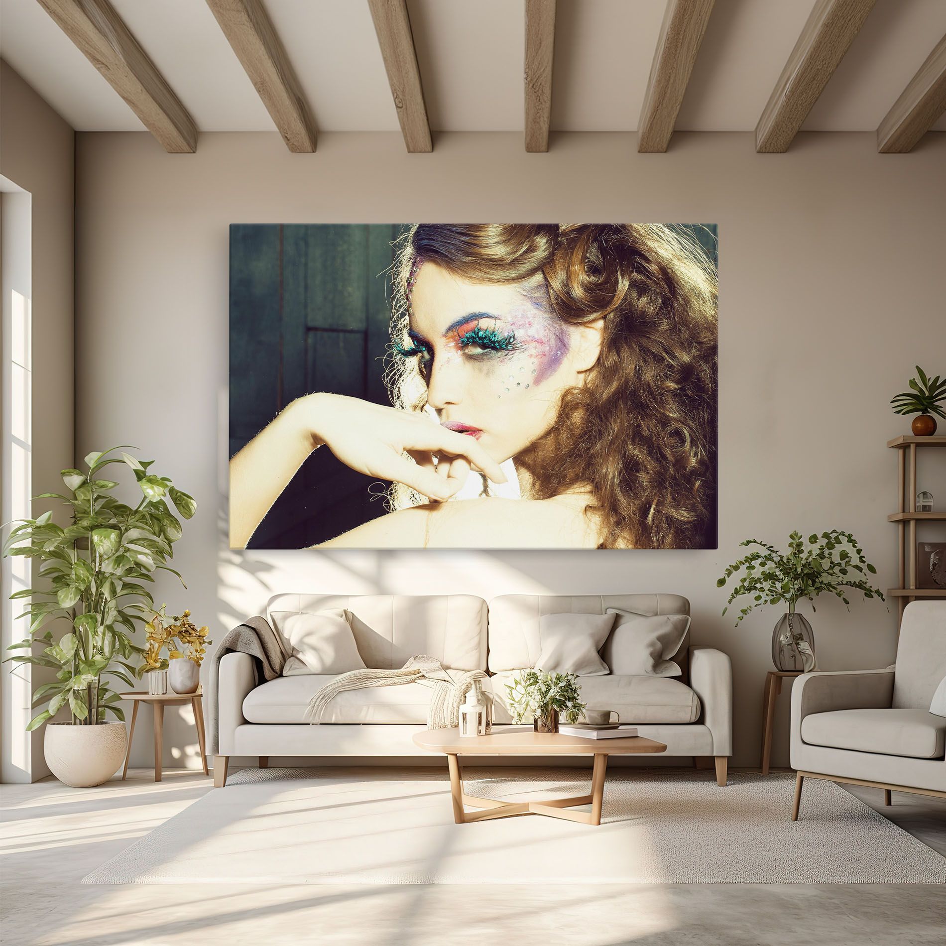 False Feather Eyelashes mockup 6