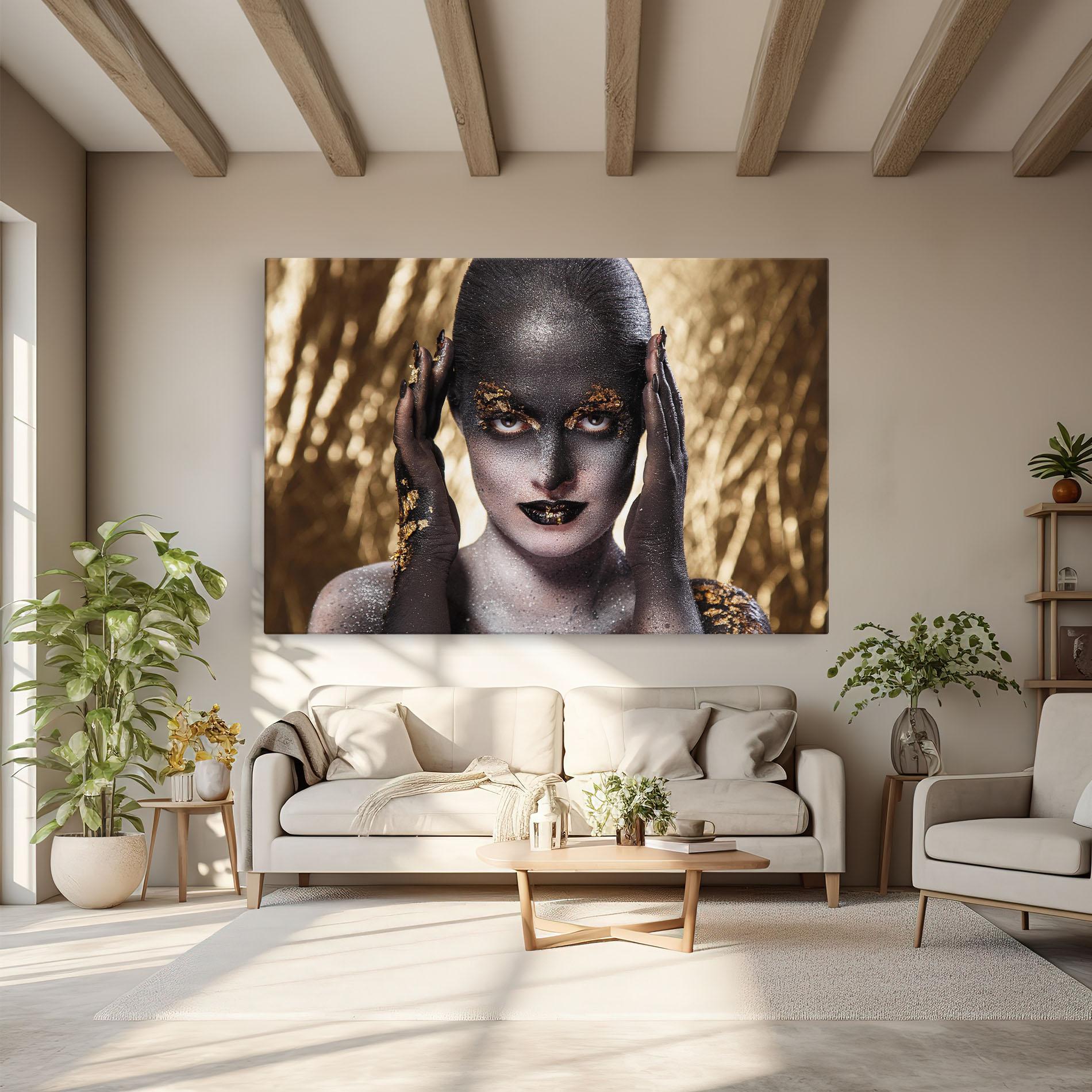 Картина на платно Glitter Artistic Makeup mockup 6