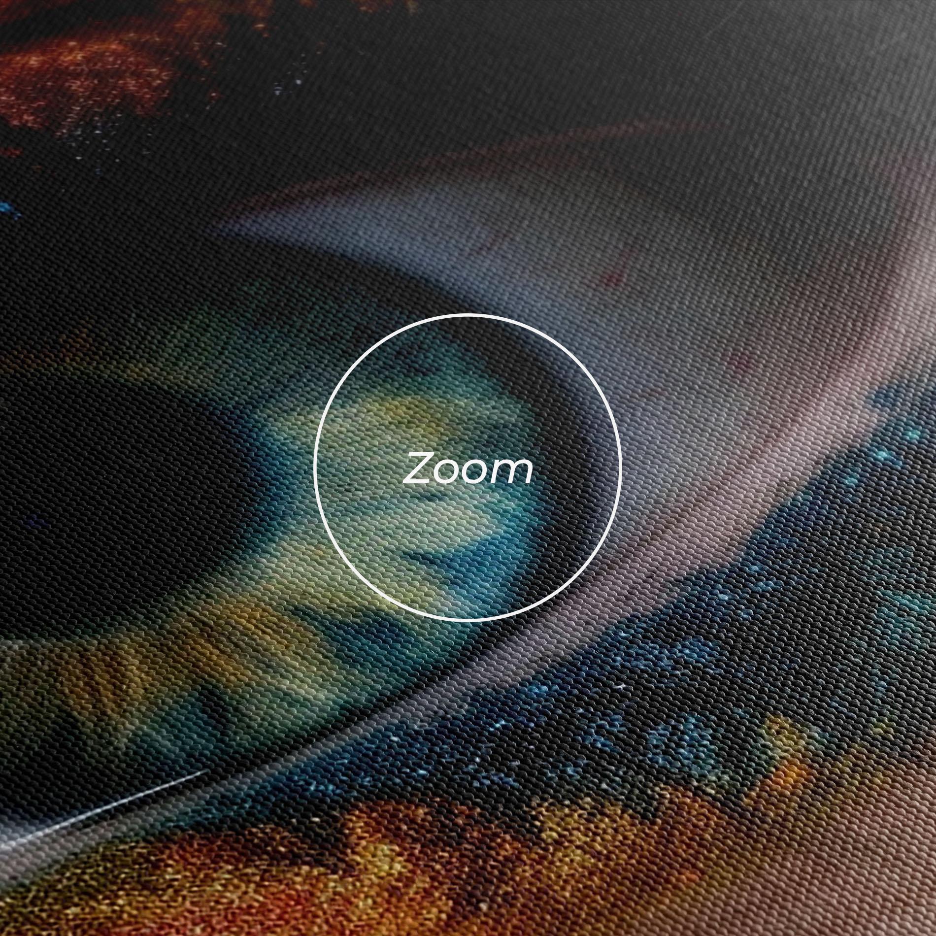 Картина на платно Blue Green Eye Makeup mockup 3