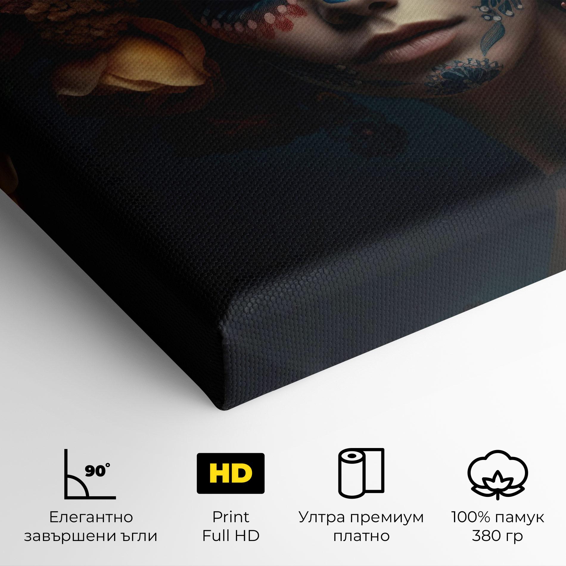 Картина на платно Skull Makeup mockup 4