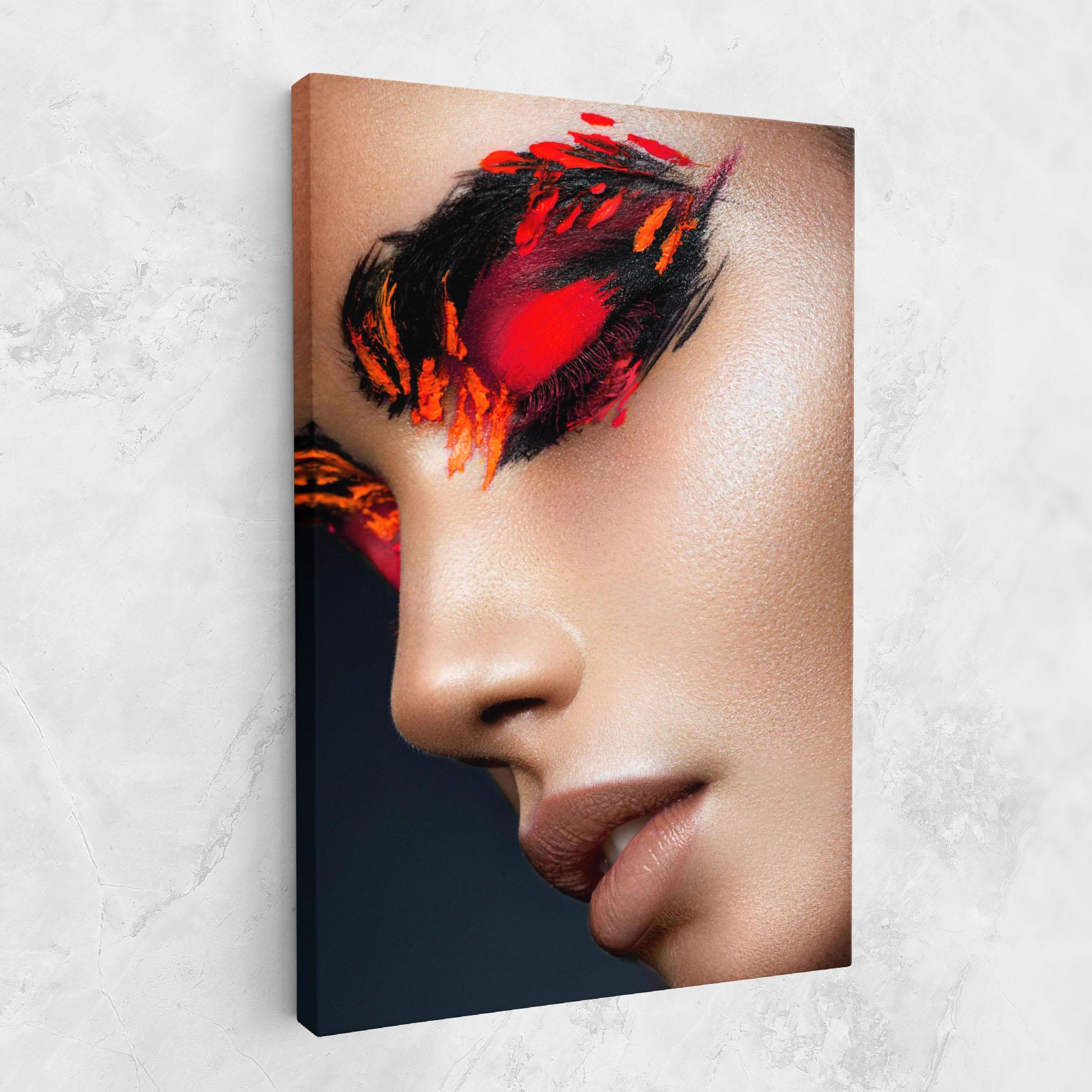 Картина на платно Fire Make Up mockup 1