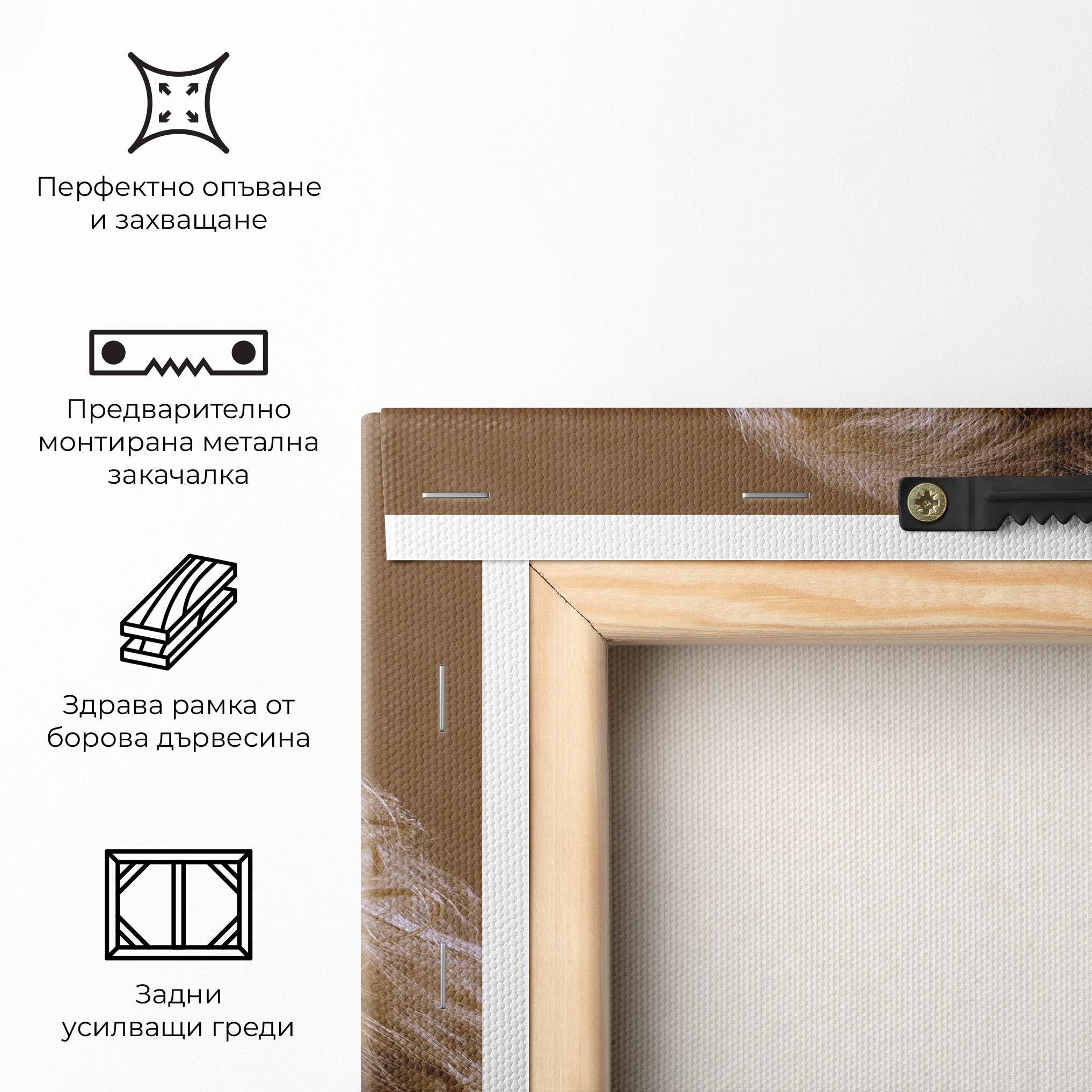 Картина на платно Gold Paper Makeup mockup 5