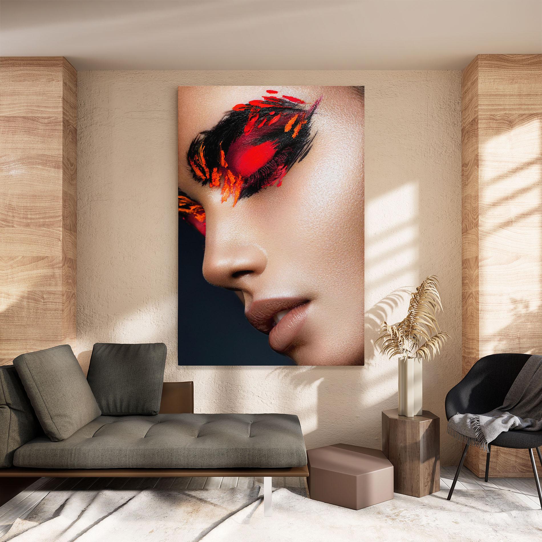 Картина на платно Fire Make Up mockup 8